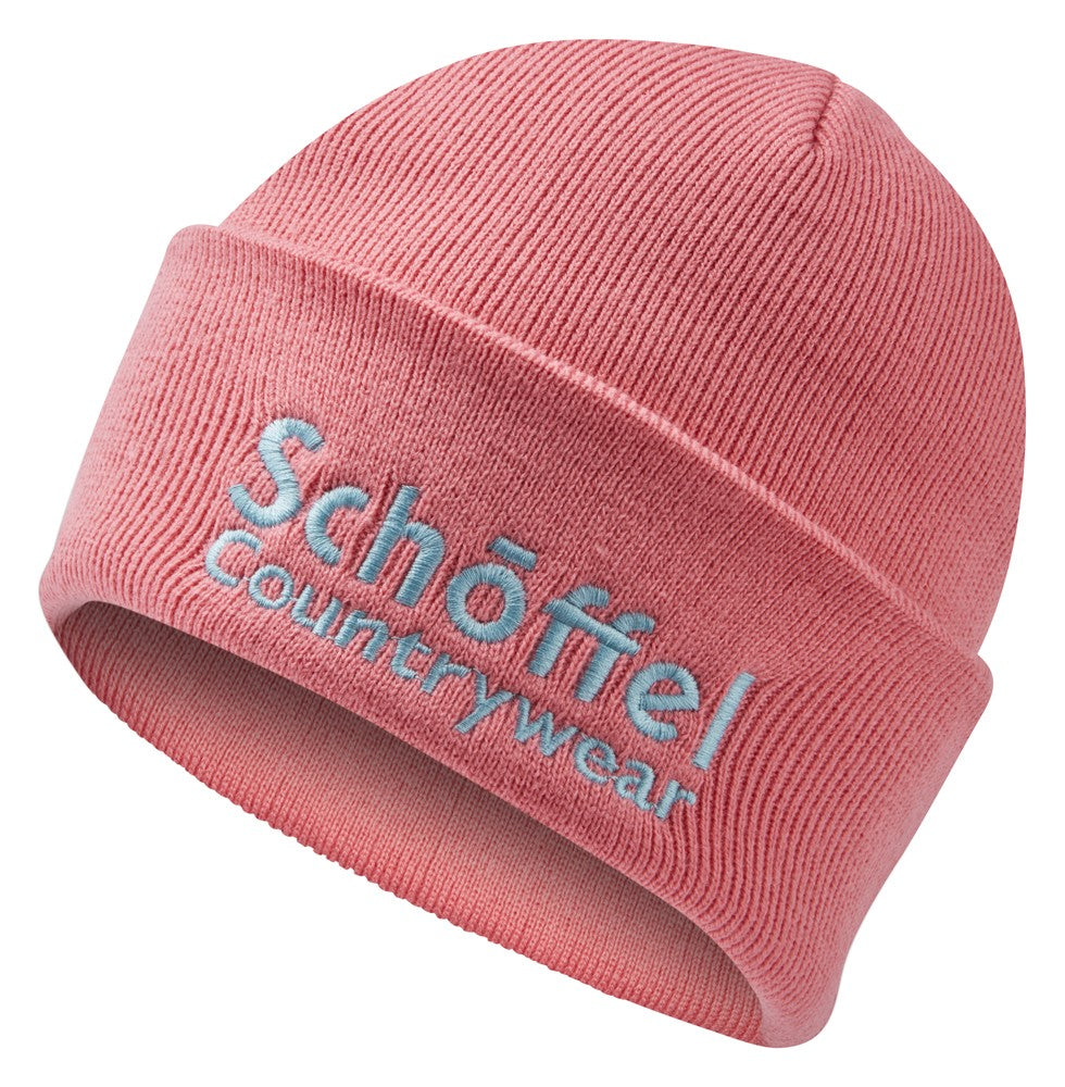 Landmark Schoffel Exeter Beanie Hat in Dusky Pink