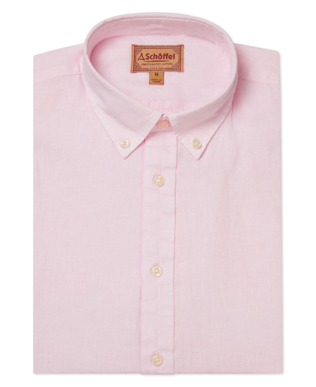 Walsingham Linen Shirt - Pale Pink