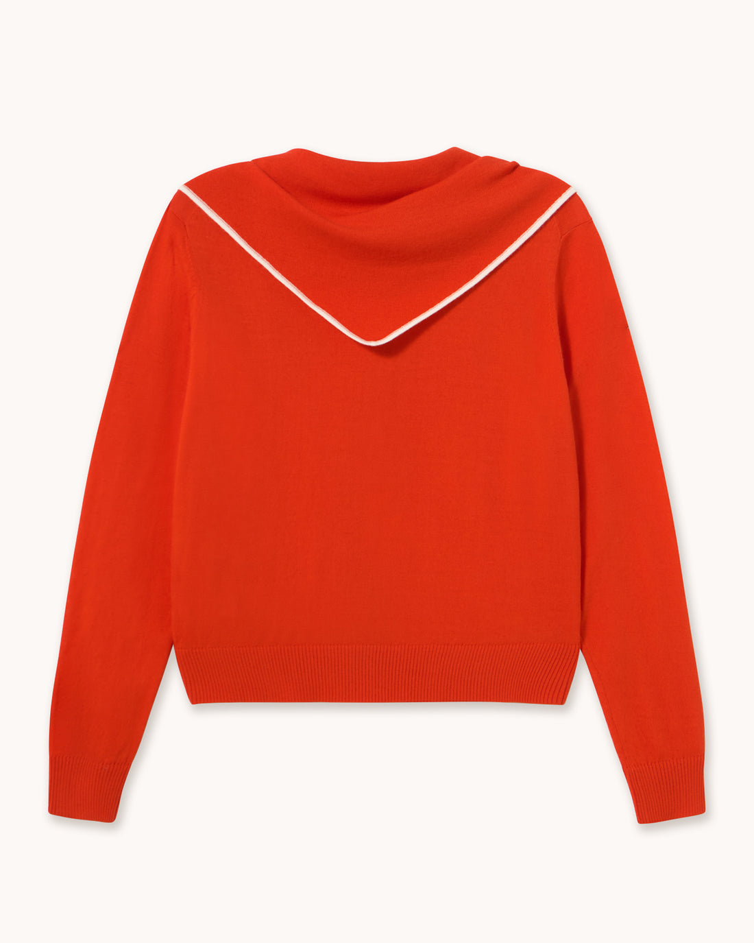 Scarf Neck Lara Cardigan - Dark Red