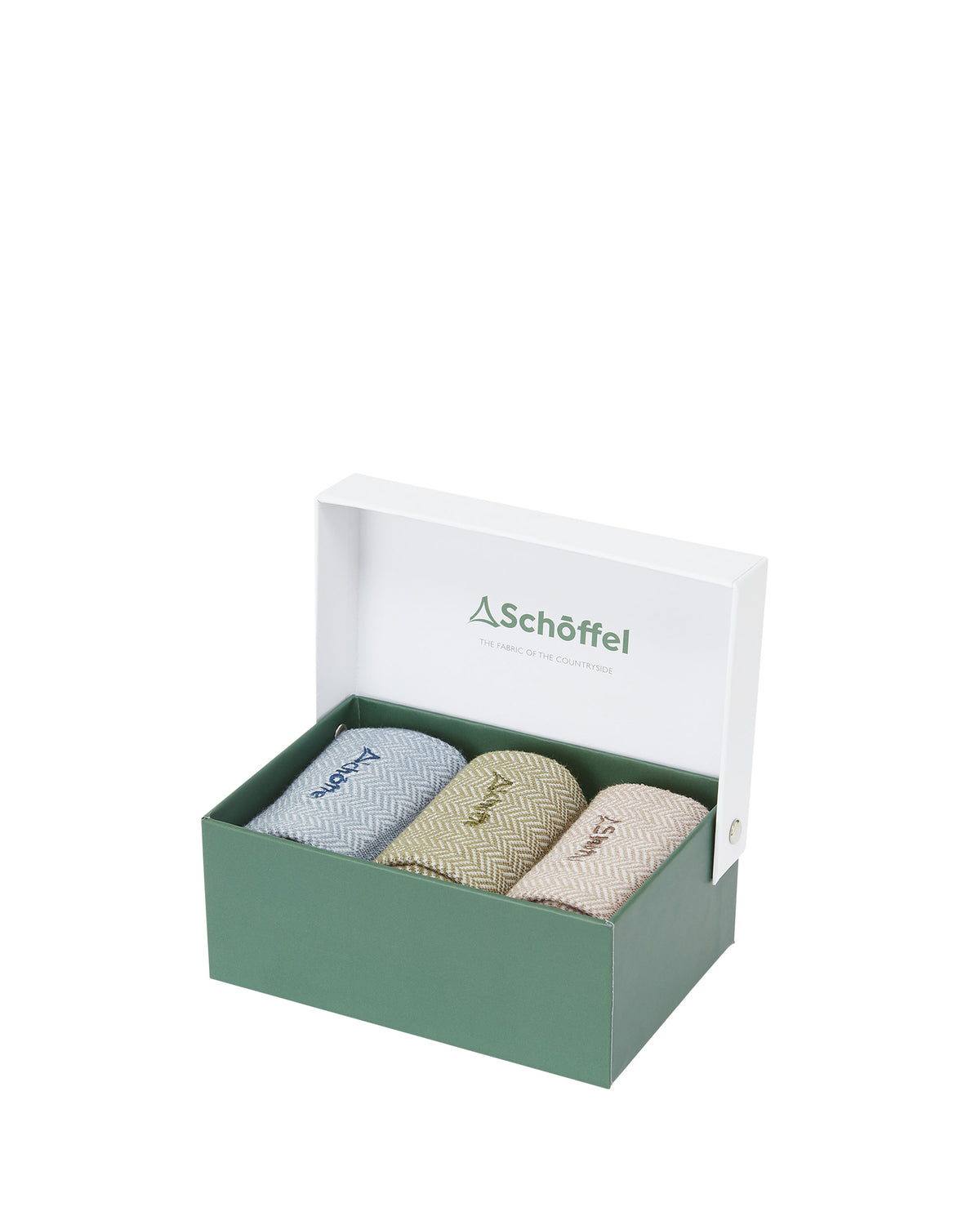 Bamboo Sock (Box Of 3) - Port Herringbone Mix