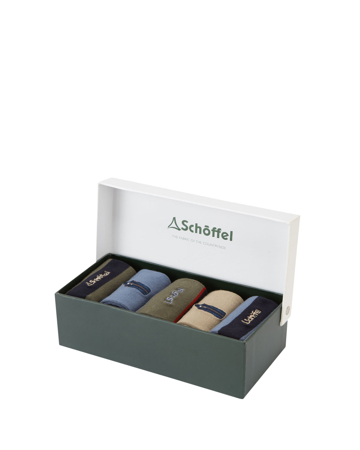 Bamboo Socks (Box Of 5) - Oakham Mix