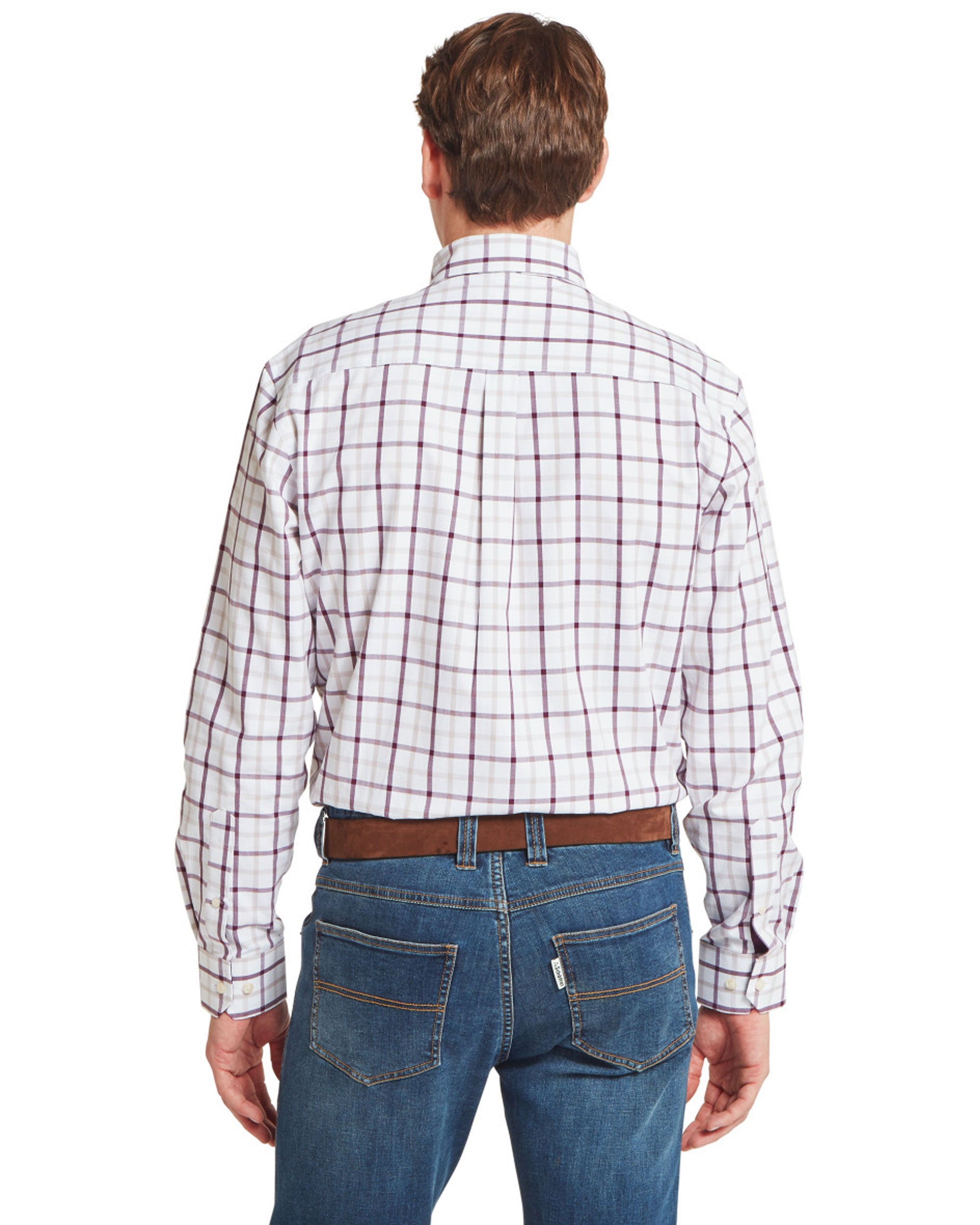 Brancaster Classic Shirt - Beetroot Check