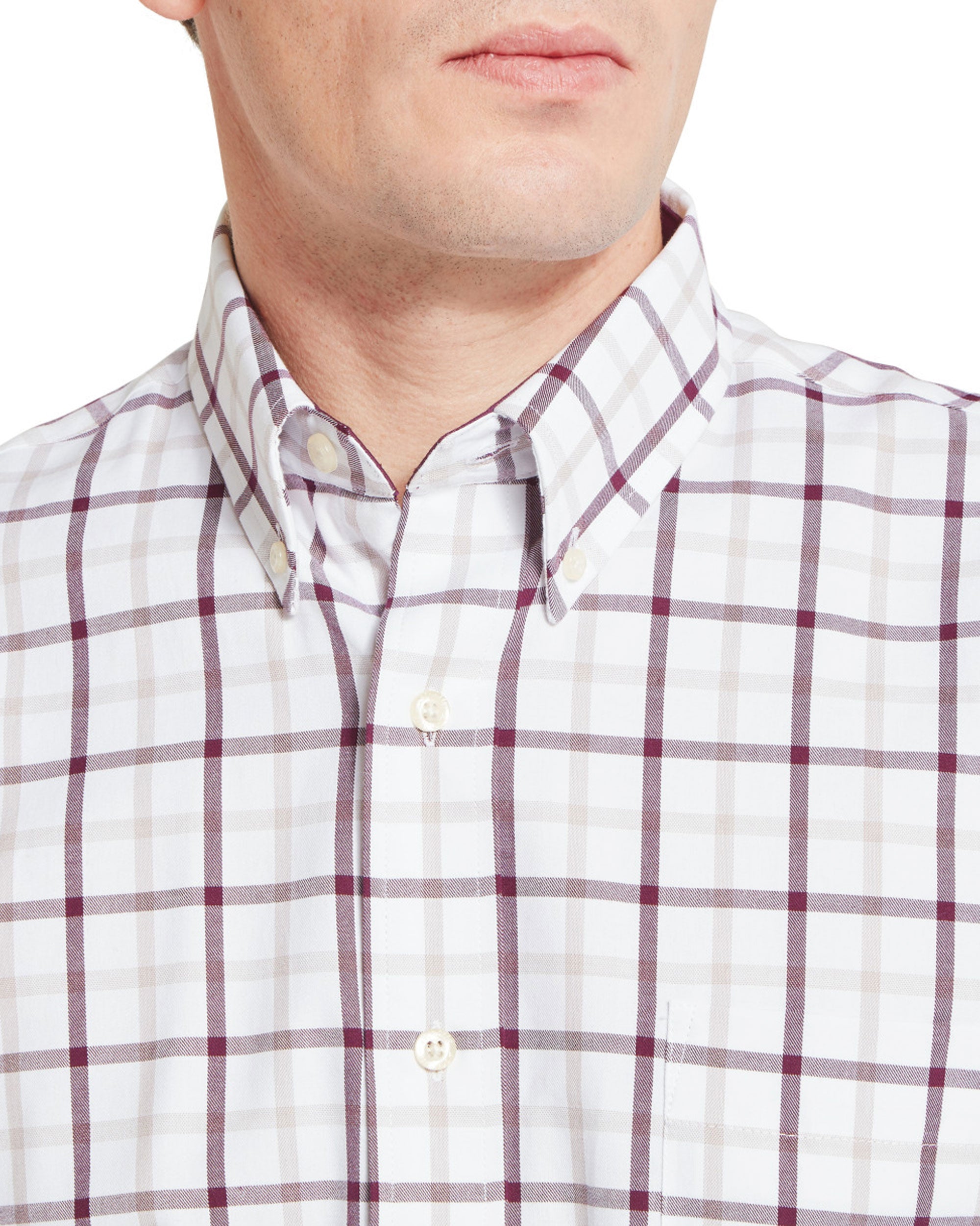 Brancaster Classic Shirt - Beetroot Check