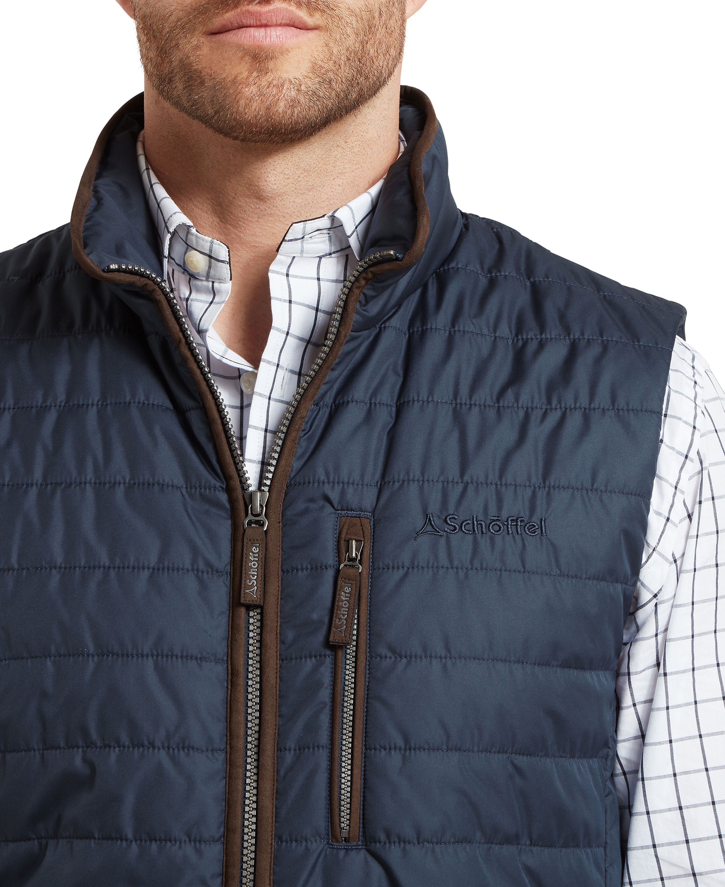 Brora Quilted Gilet - Navy