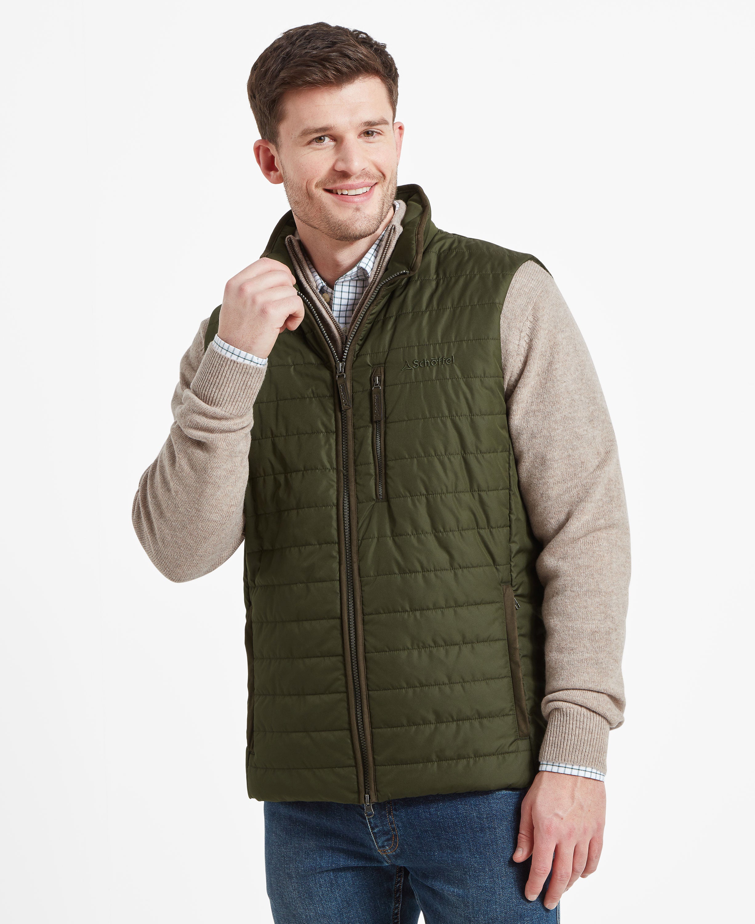 Brora Quilted Gilet - Forest