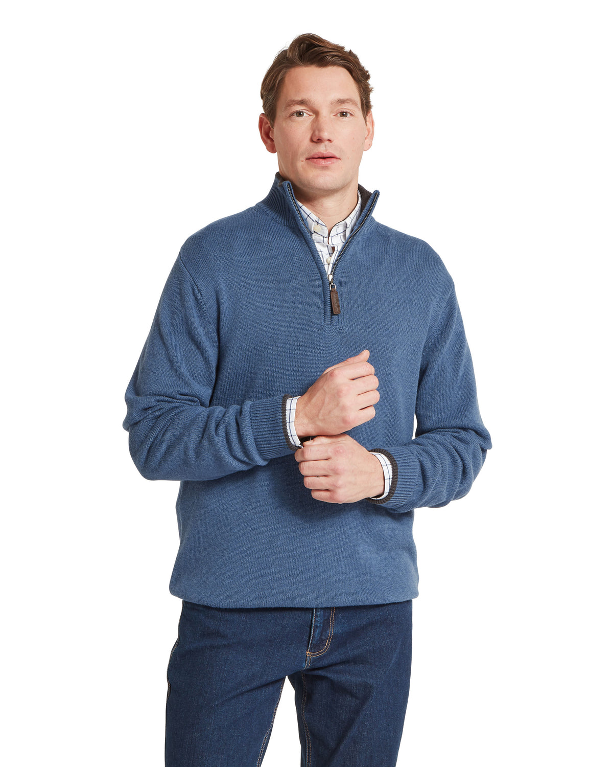 Castlebay 1/4 Zip Jumper - Force Blue