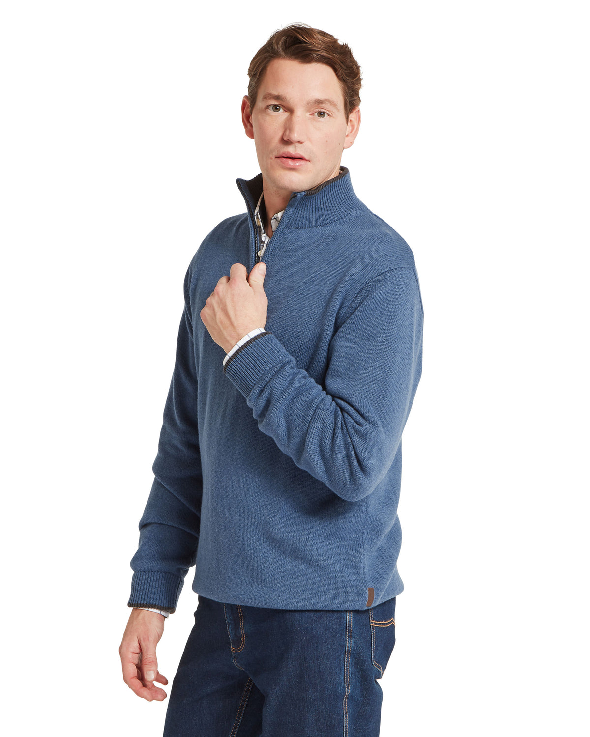 Castlebay 1/4 Zip Jumper - Force Blue