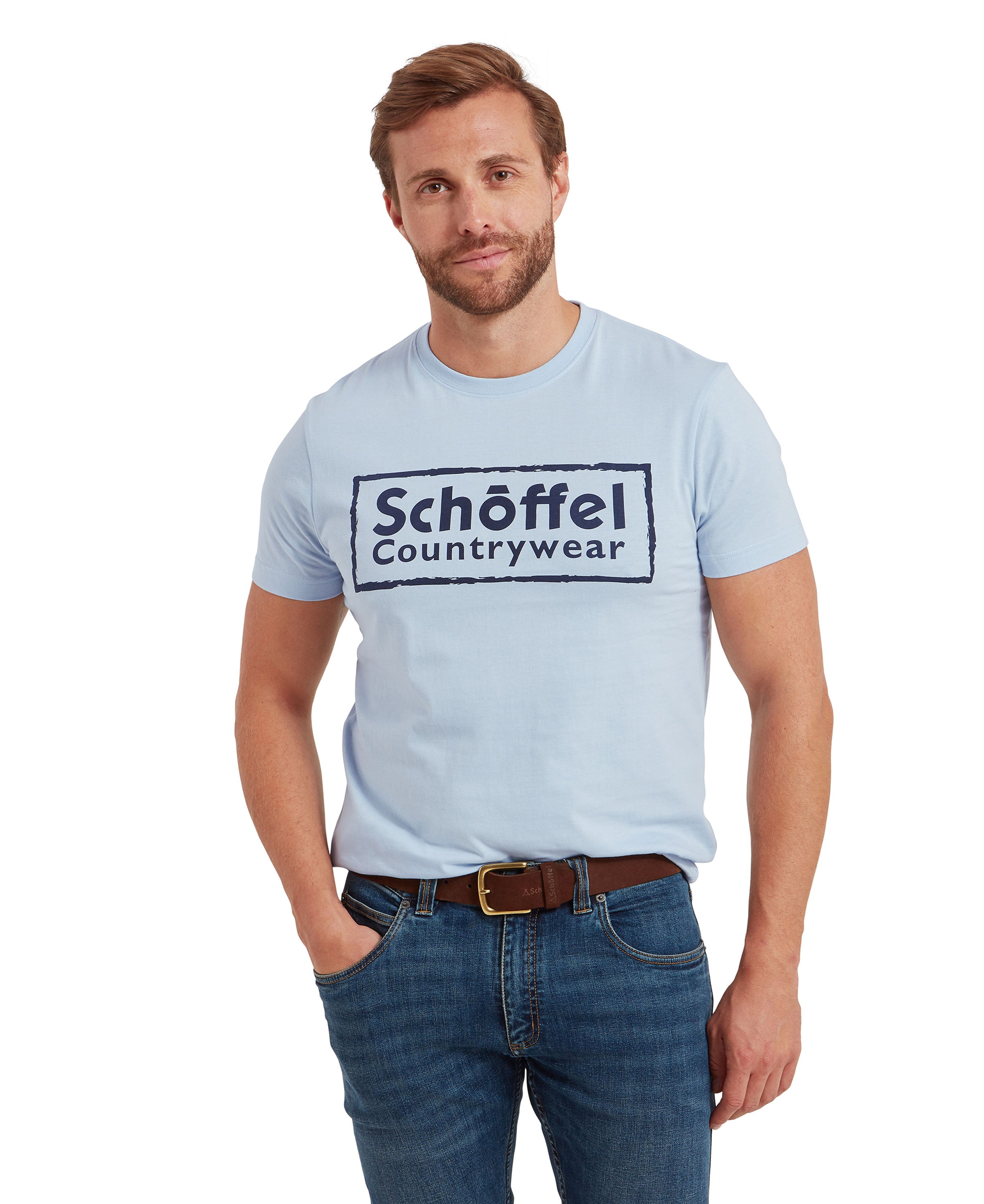 Schoffel Heritage T-Shirt - Pale Blue