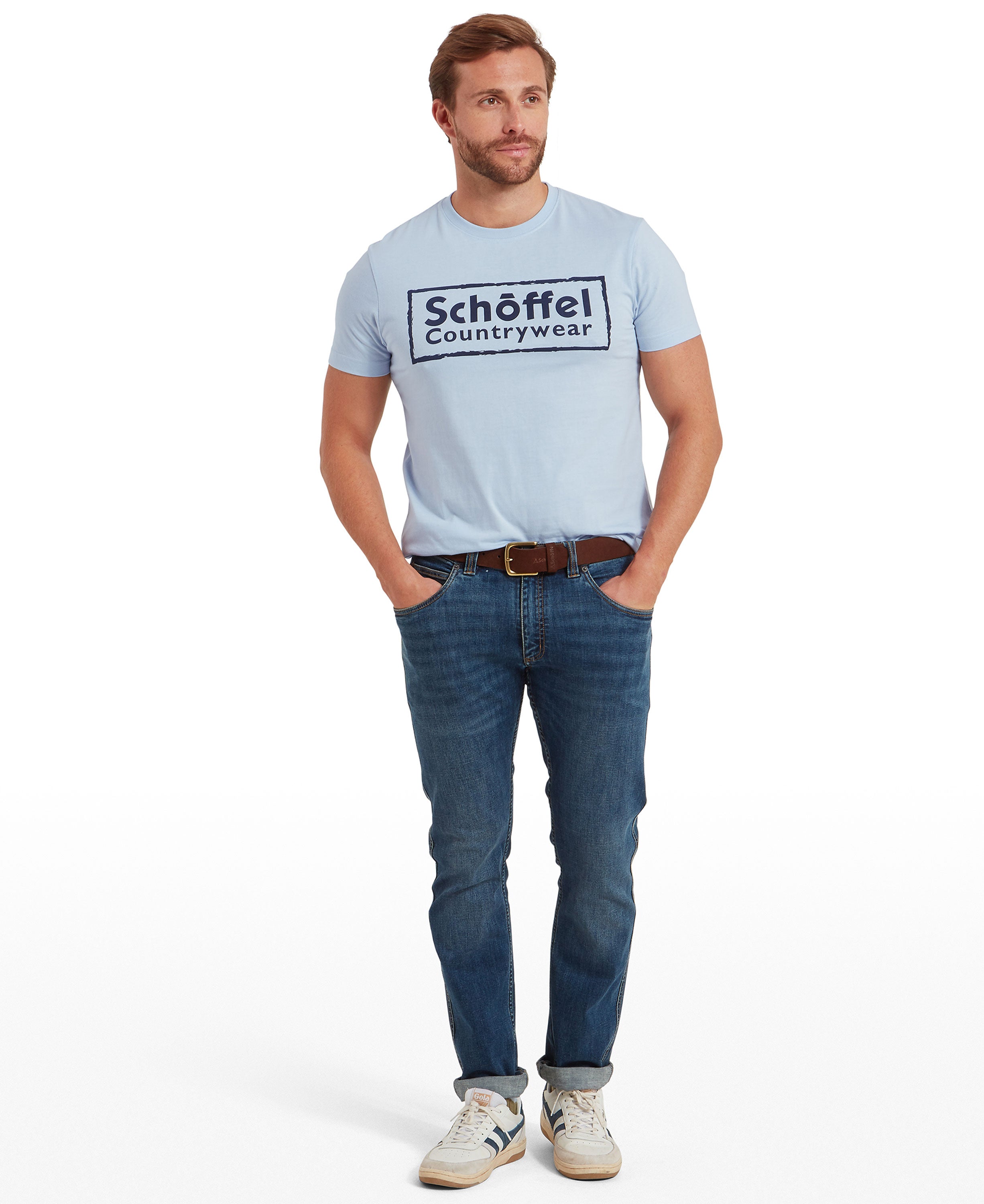 Schoffel Heritage T-Shirt - Pale Blue