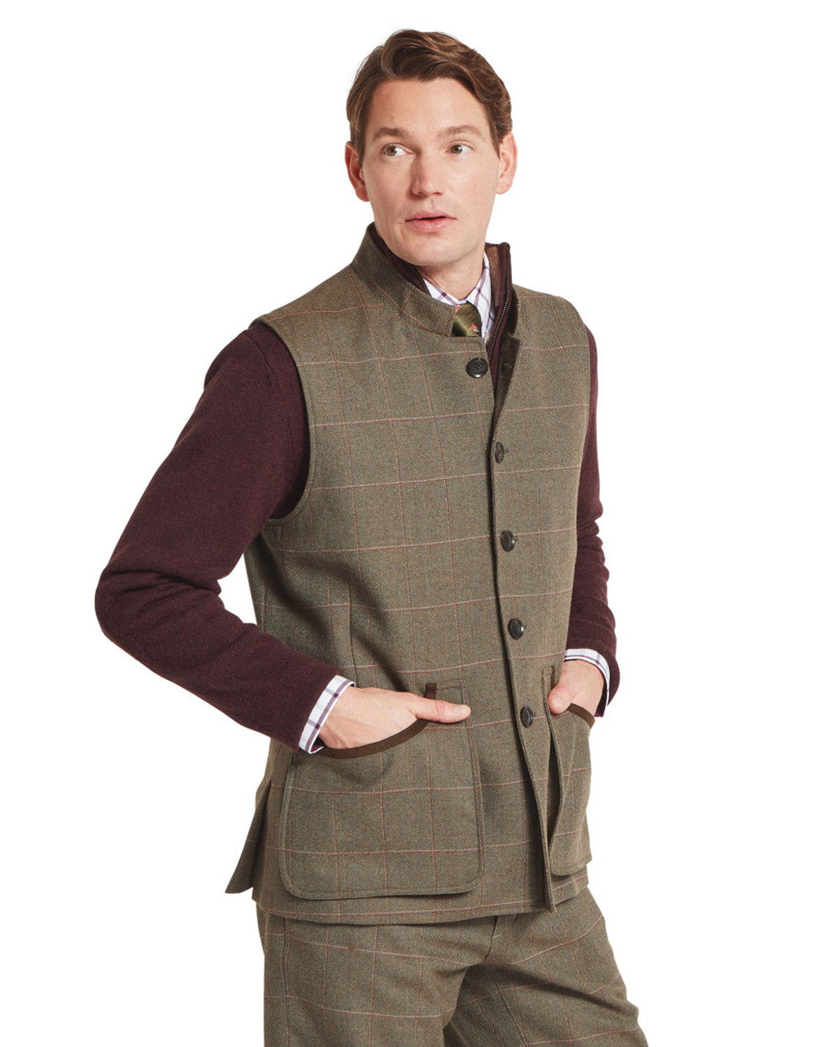 Holcot Tweed Waistcoat - Lochlane Tweed