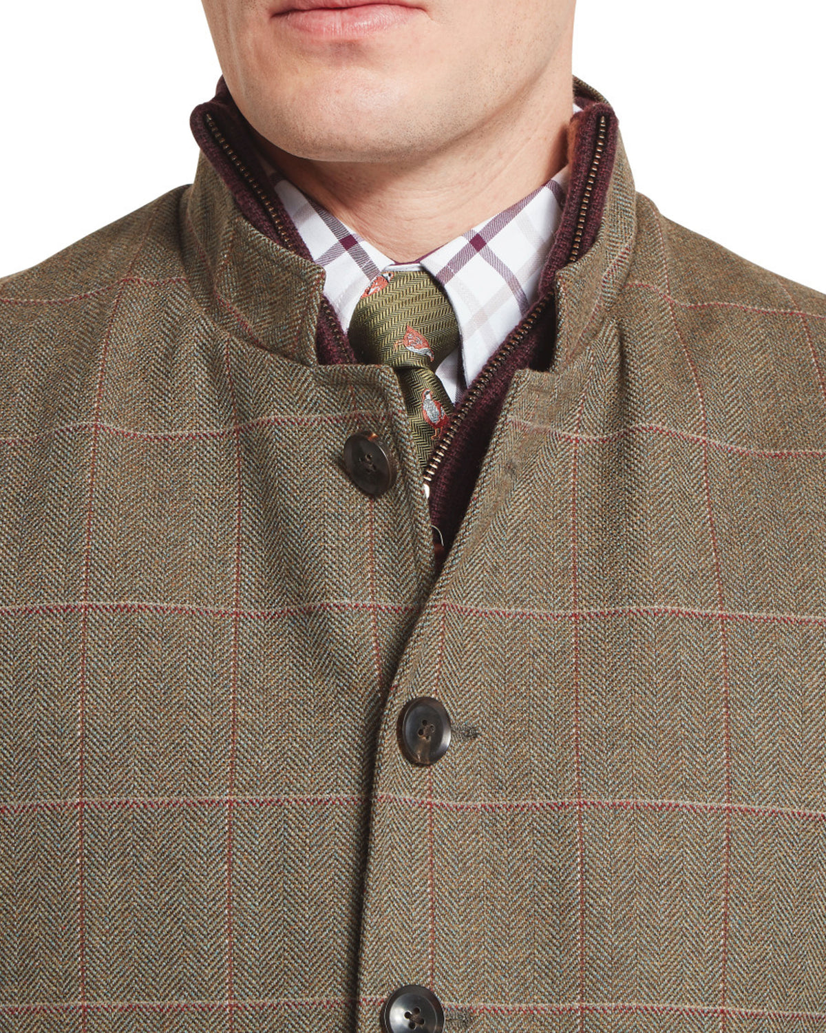 Holcot Tweed Waistcoat - Lochlane Tweed