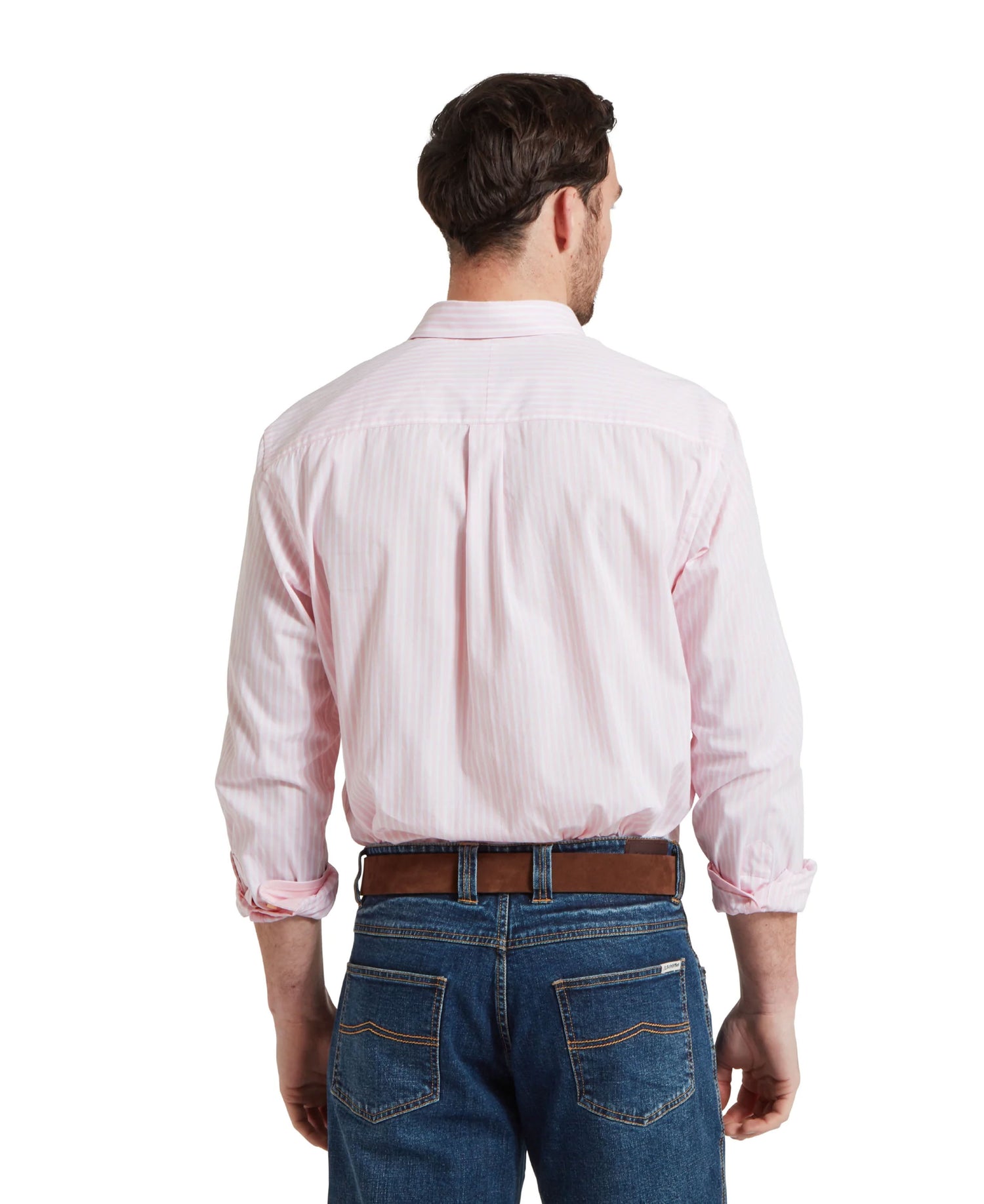 Holme Striped Shirt - Mauve Blush