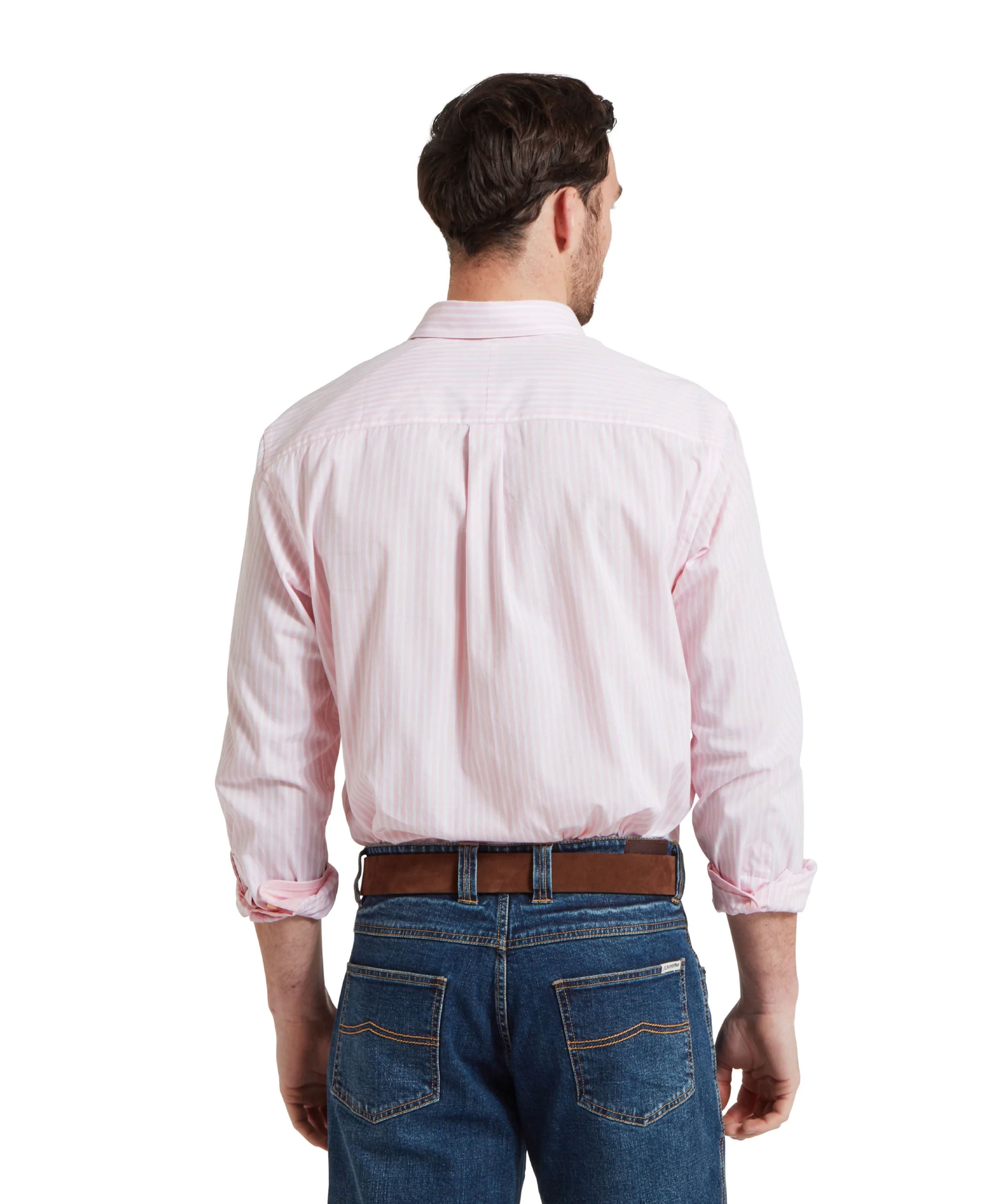Holme Striped Shirt - Mauve Blush