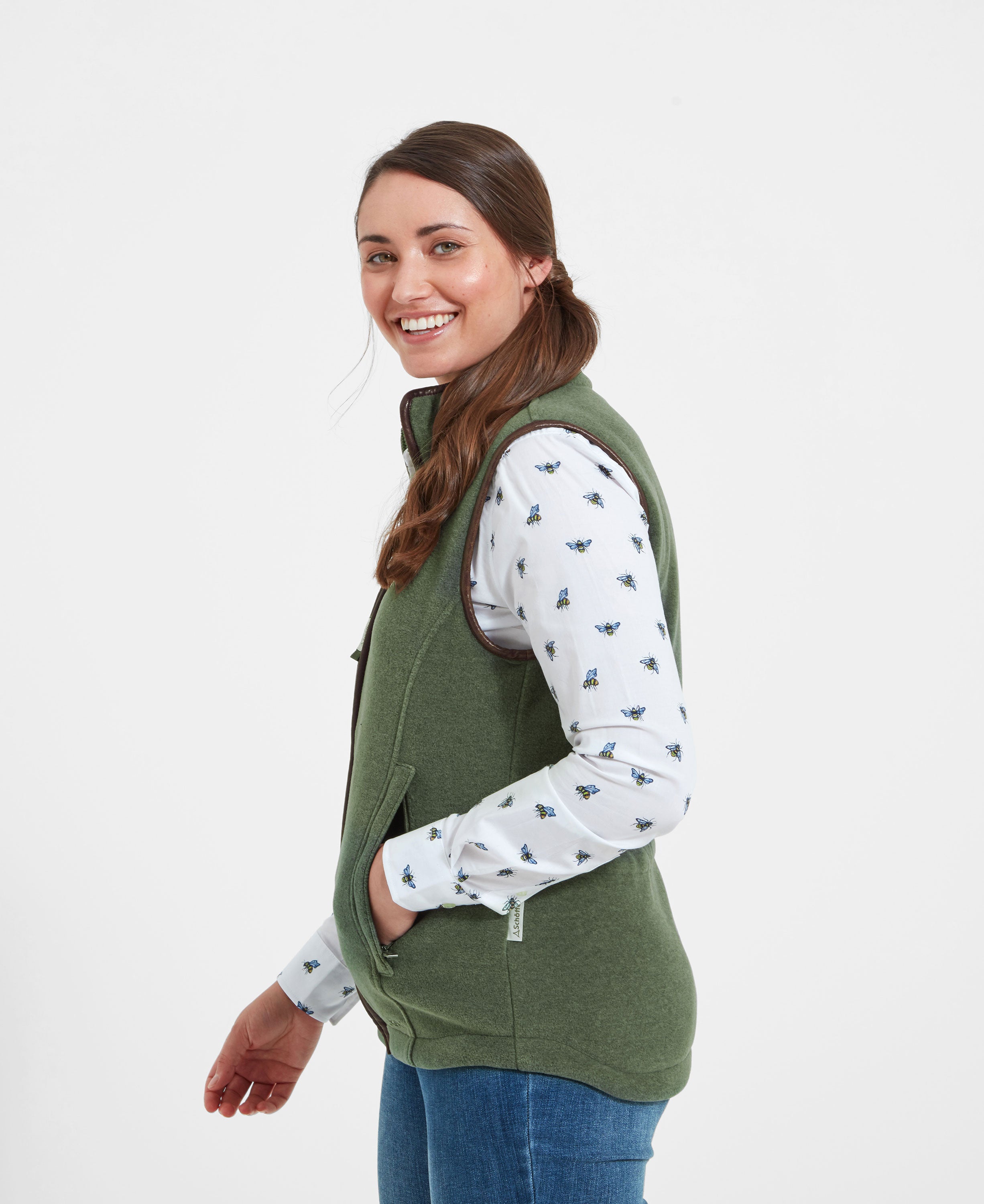 Lyndon II Fleece Gilet - Cedar Green