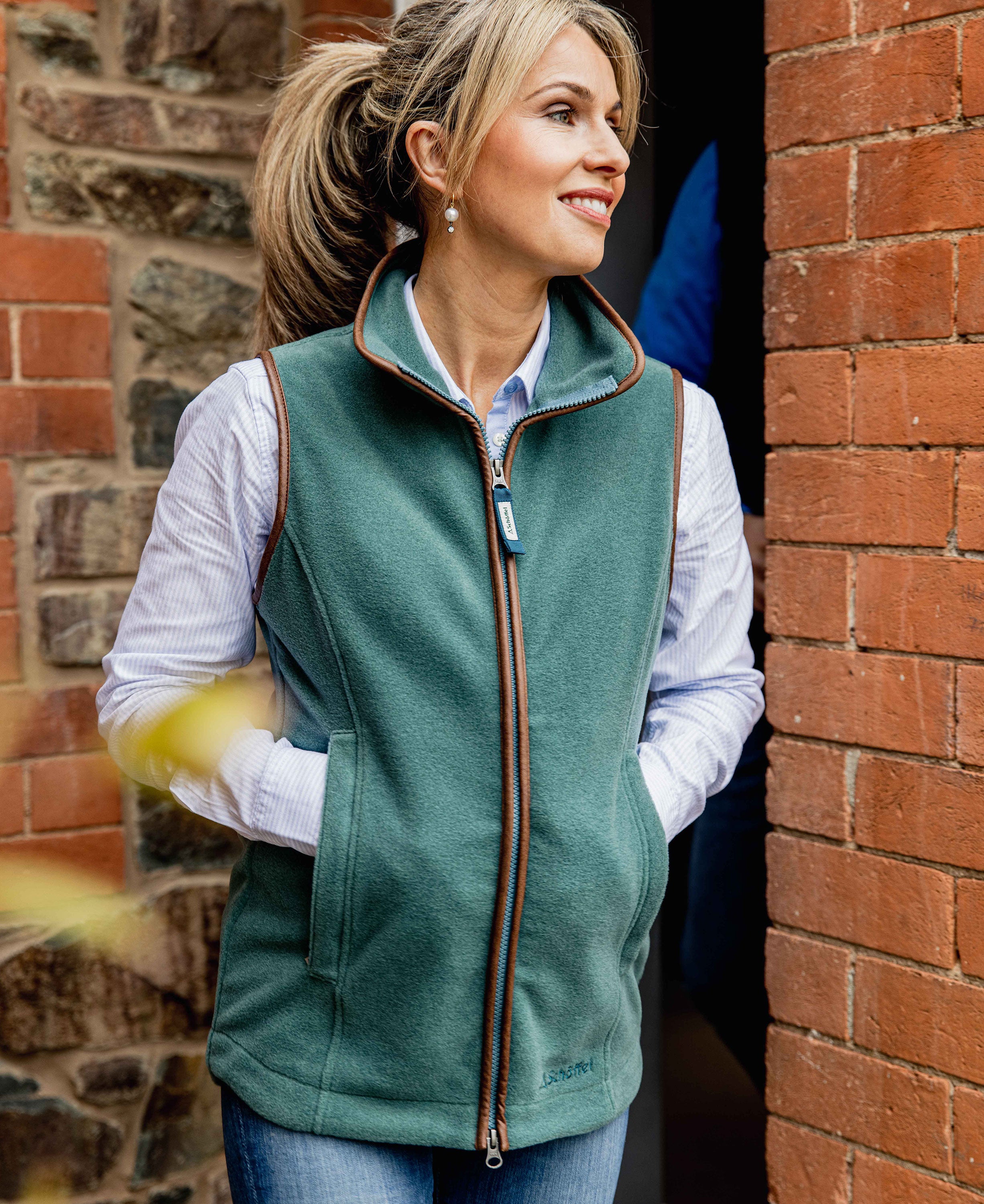 Lyndon Fleece Gilet - Duck Egg