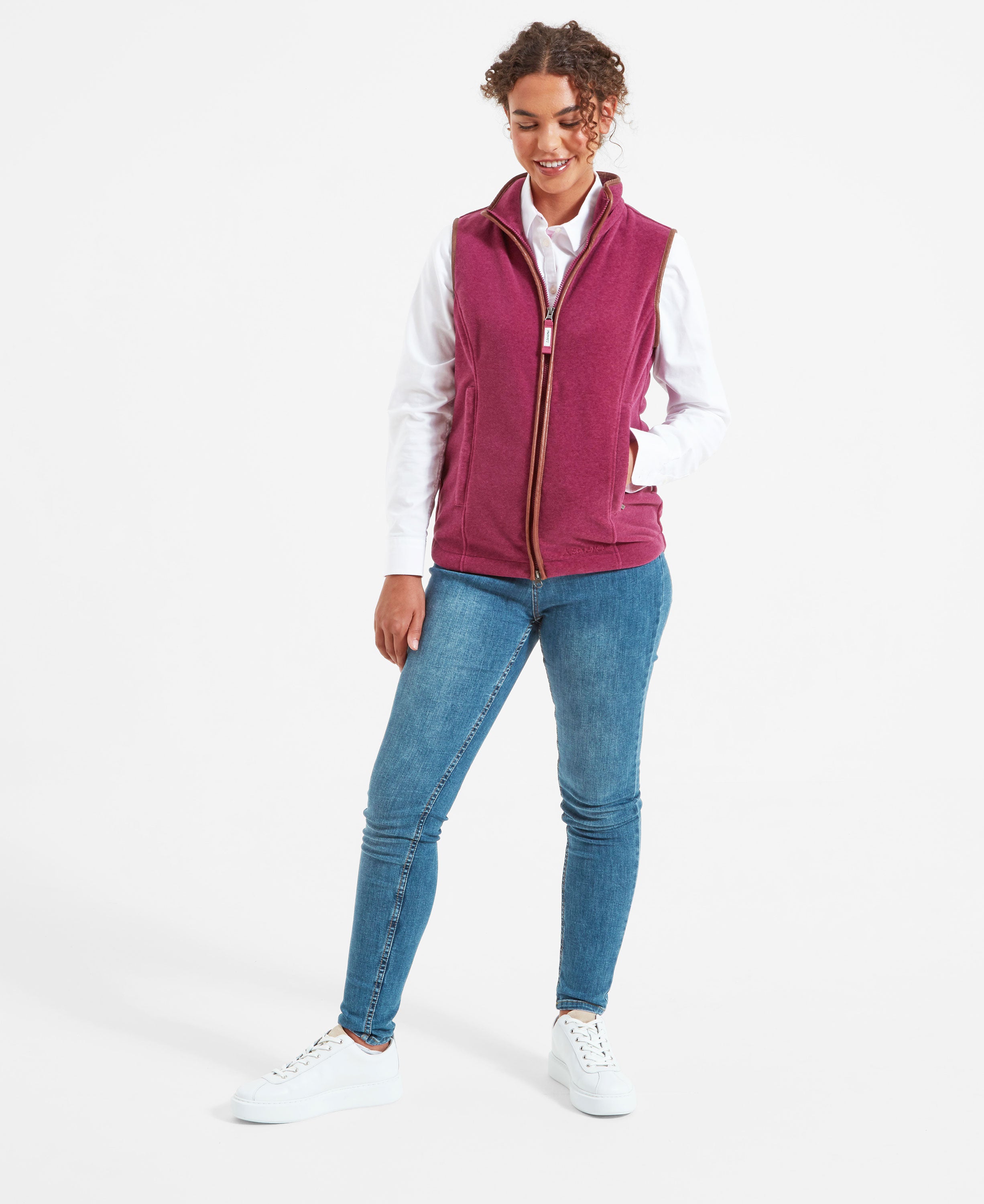 Lyndon Fleece Gilet - Mulberry