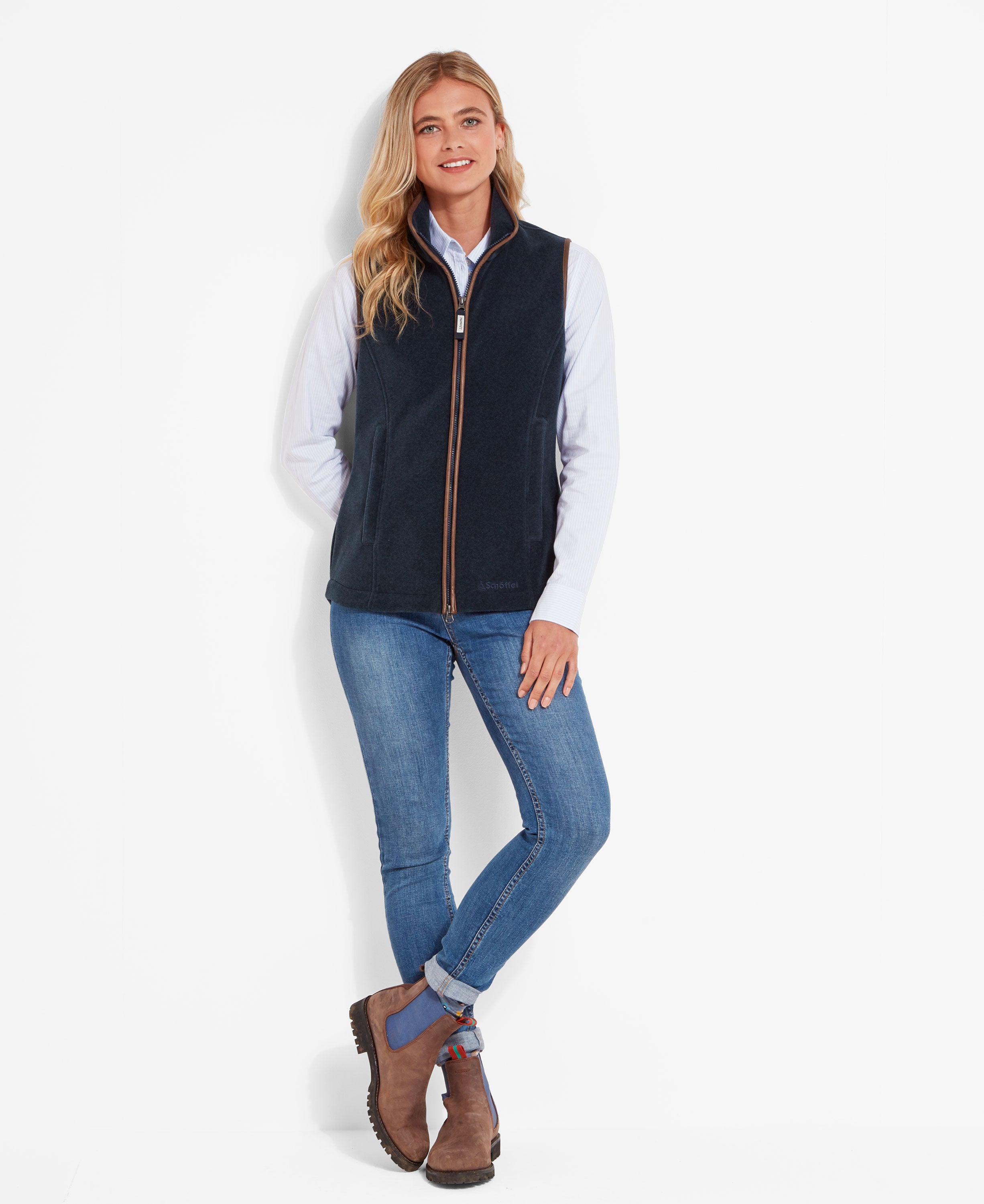 Lyndon Fleece Gilet - Petrol Blue