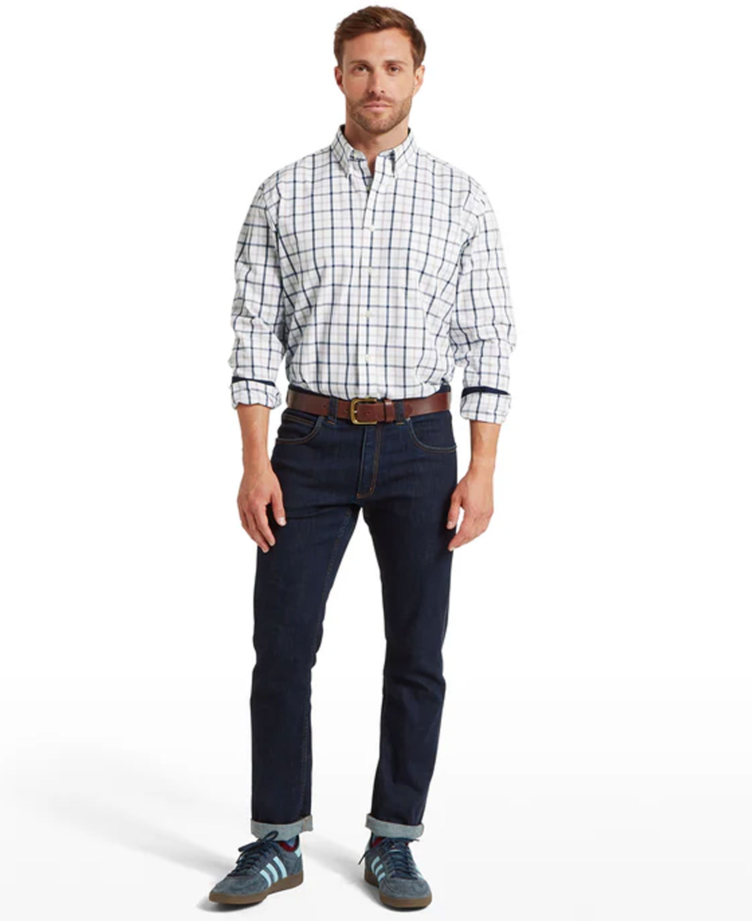 Brancaster Classic Shirt - Oxford Navy Check
