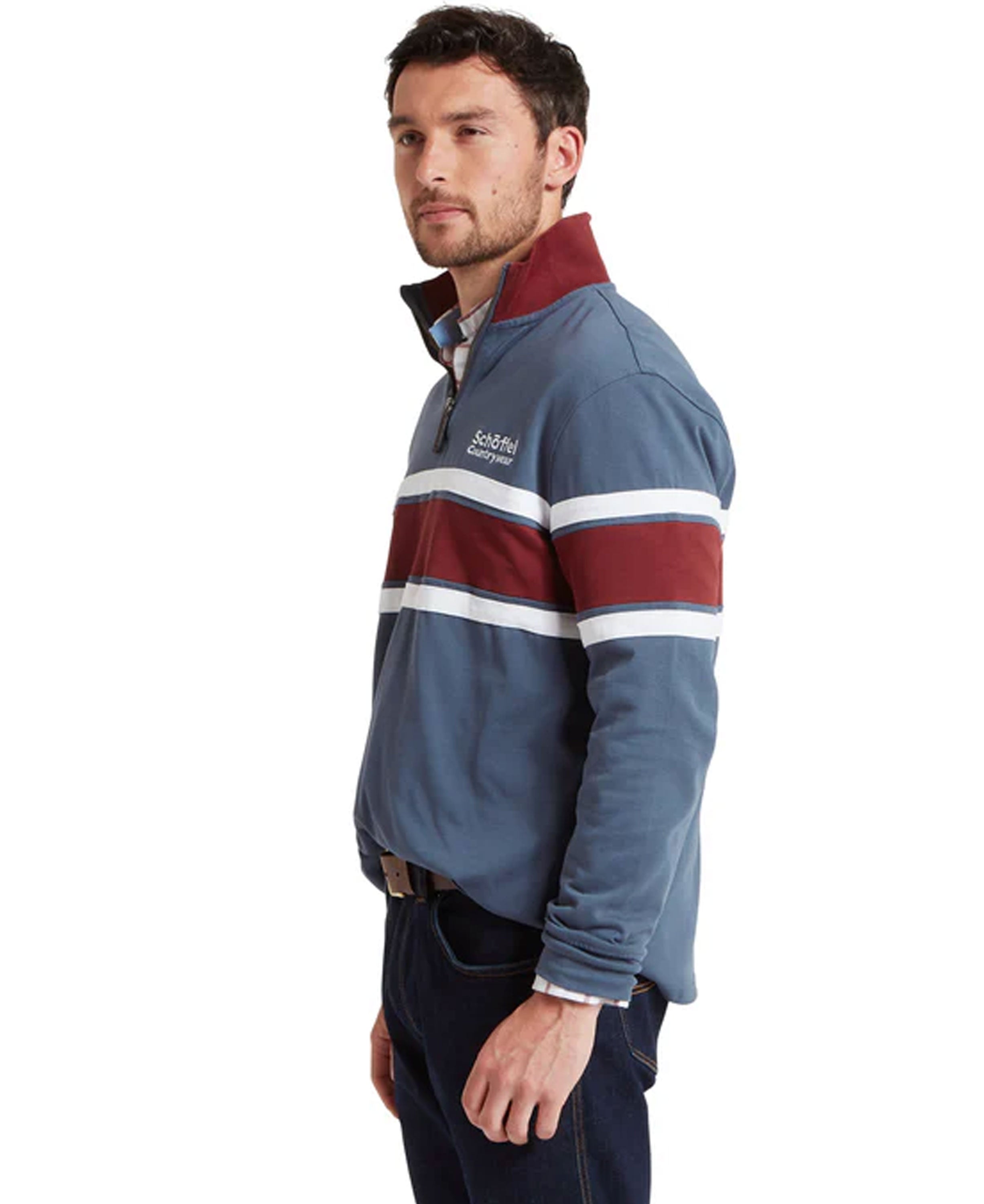 Exmouth Heritage 1/4 Zip - Oxford Navy