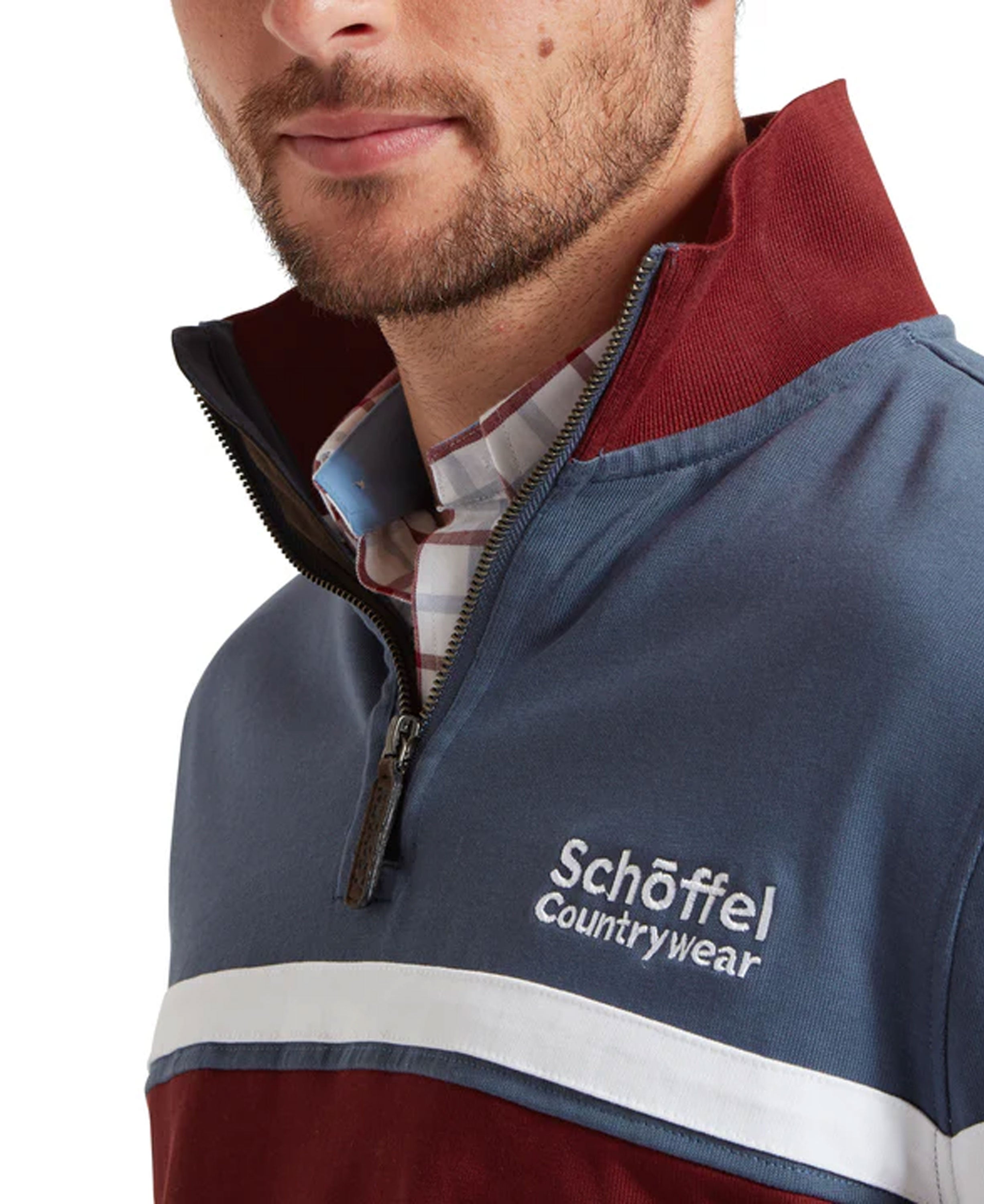 Exmouth Heritage 1/4 Zip - Oxford Navy
