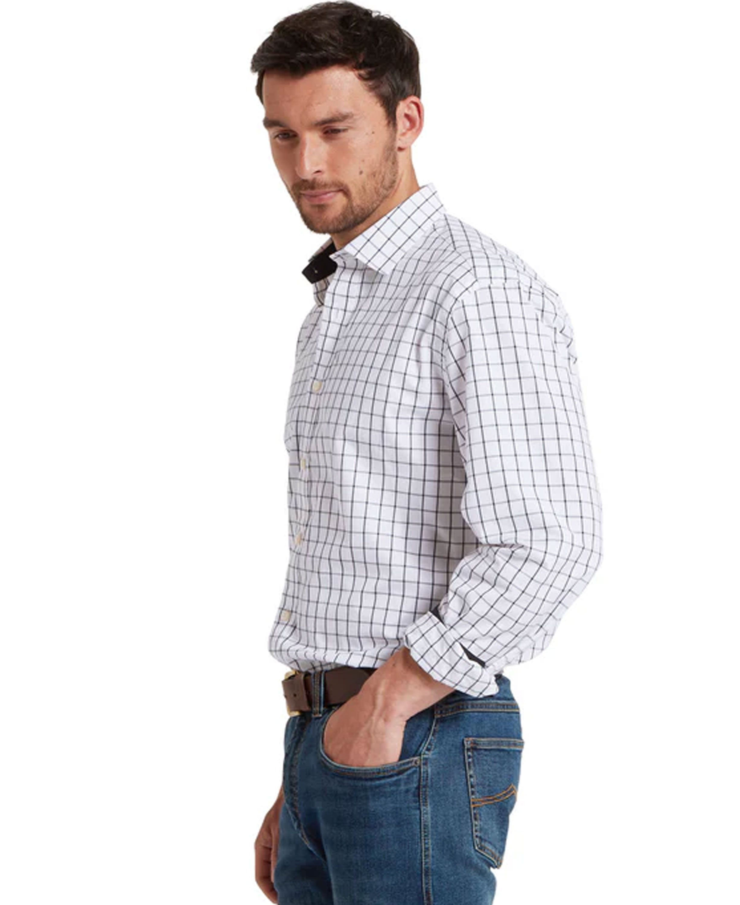 Halesworth Tailored Shirt - Blue Check