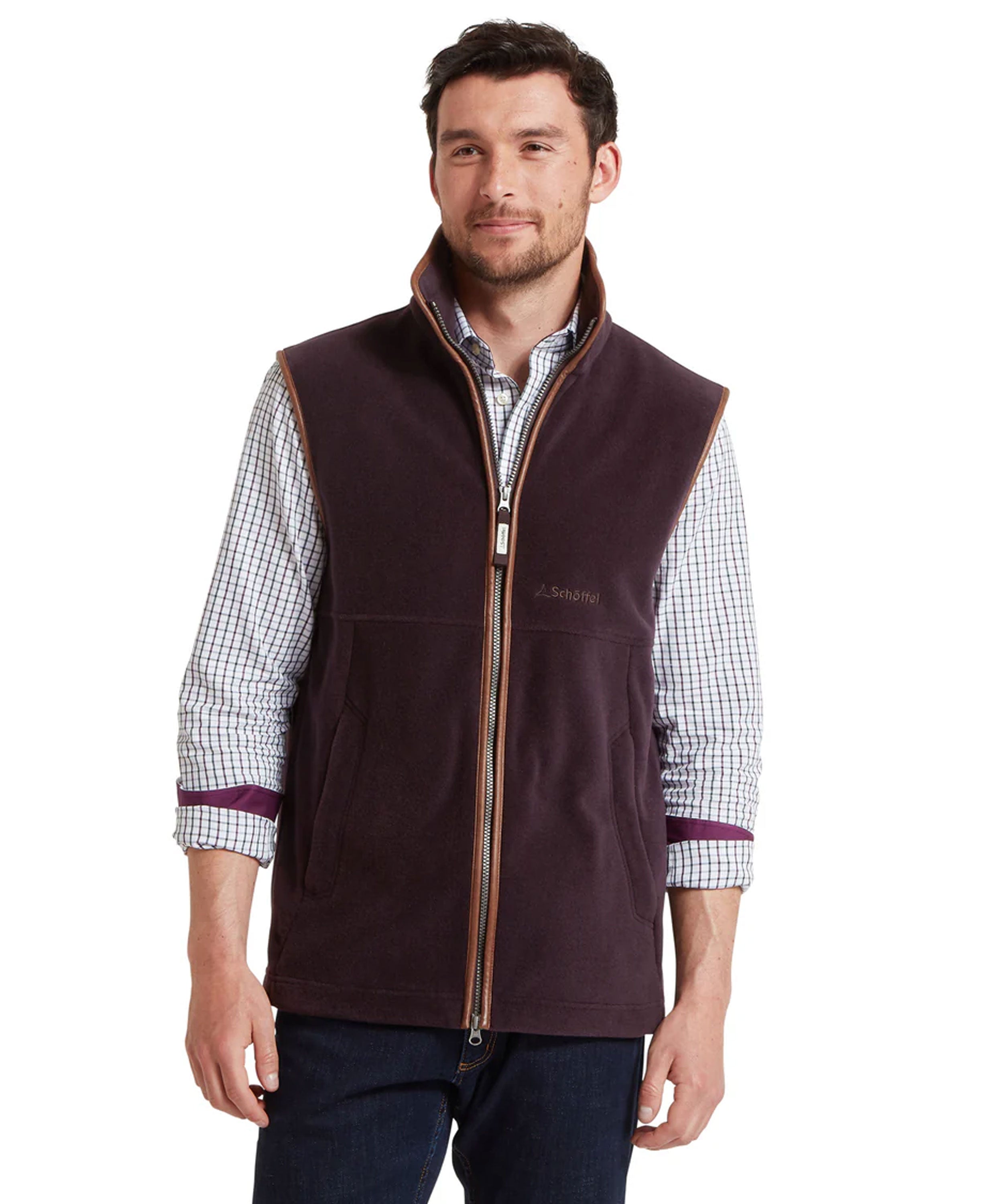 Oakham Fleece Gilet - Port