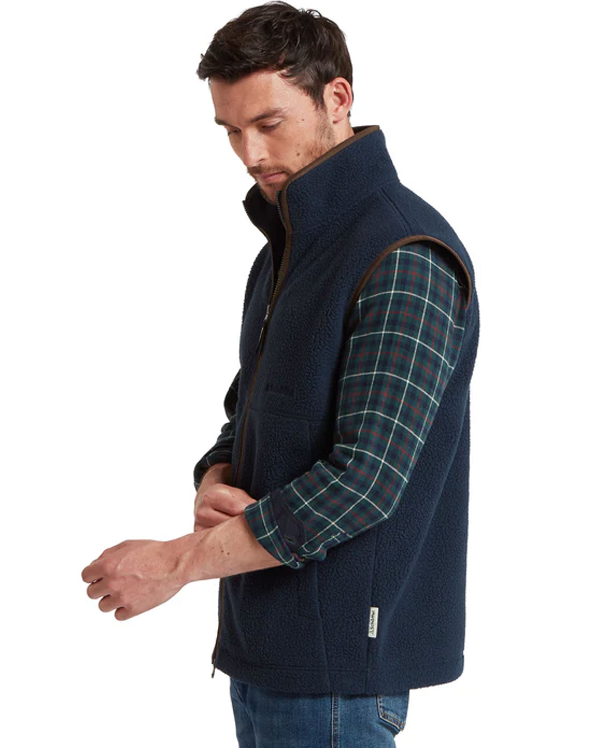 Oakham Retro Fleece Gilet - True Navy