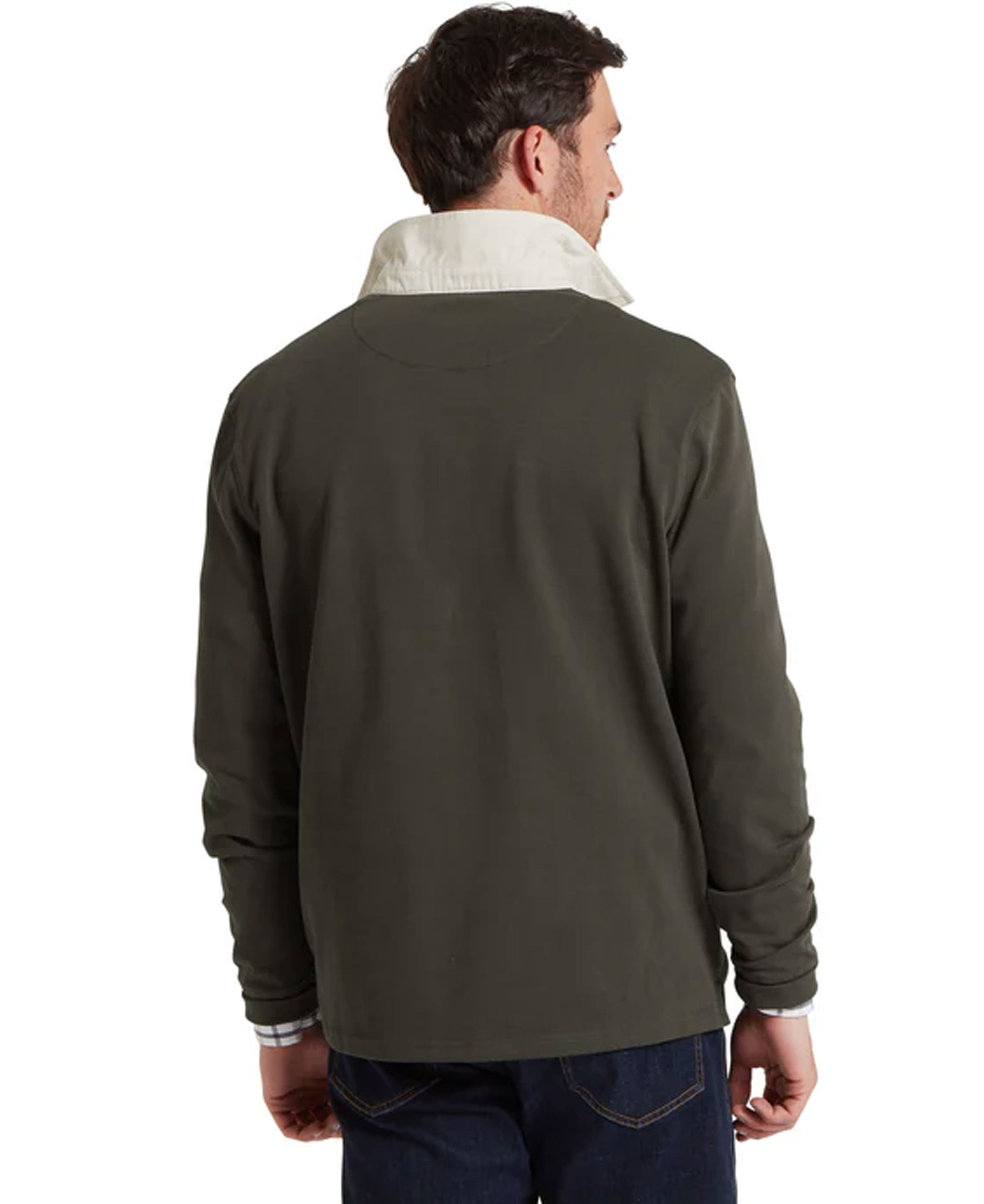 Porthallow Rugby Shirt - Peat Green