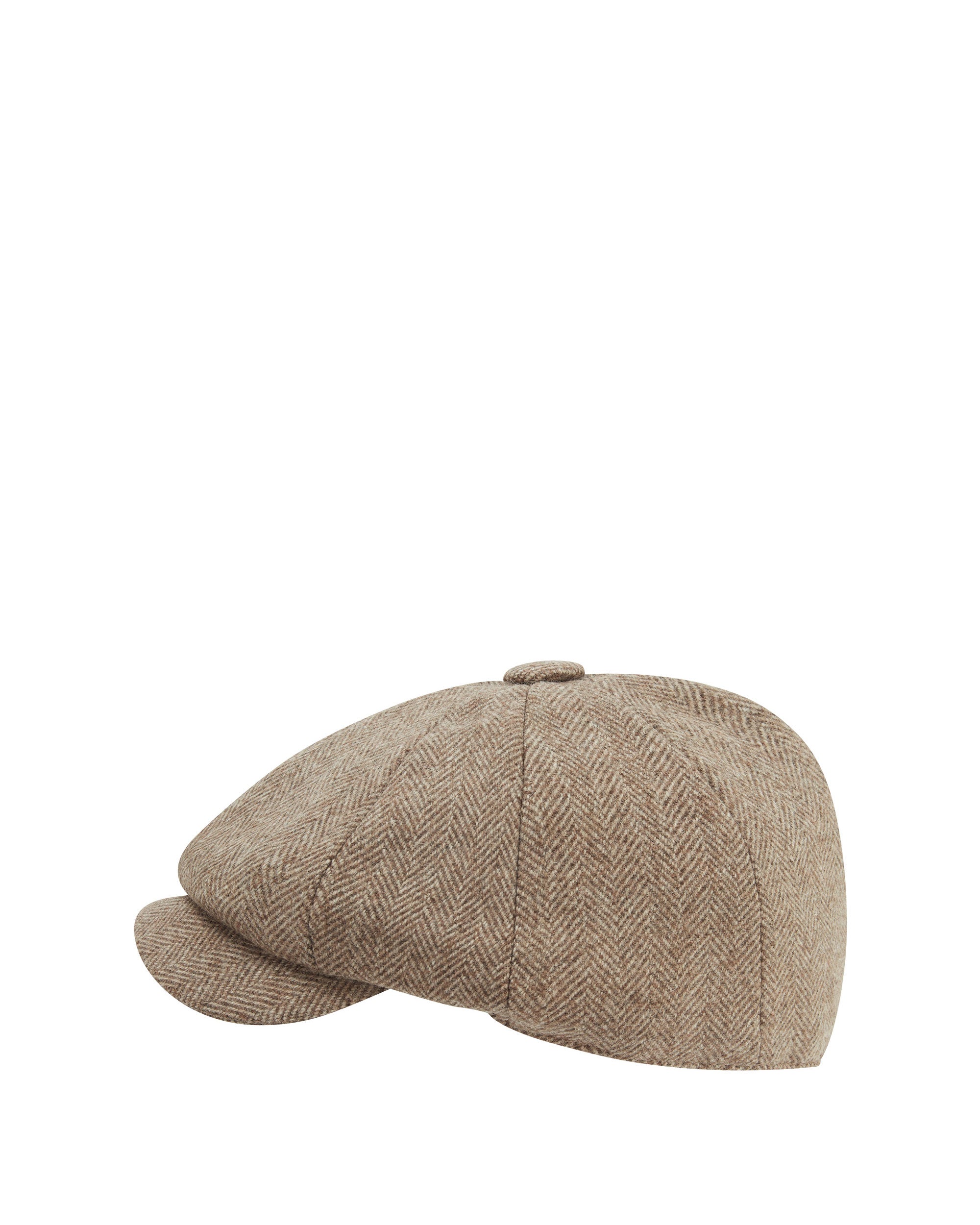 Newsboy Cap - Cobblestone Herringbone Tweed