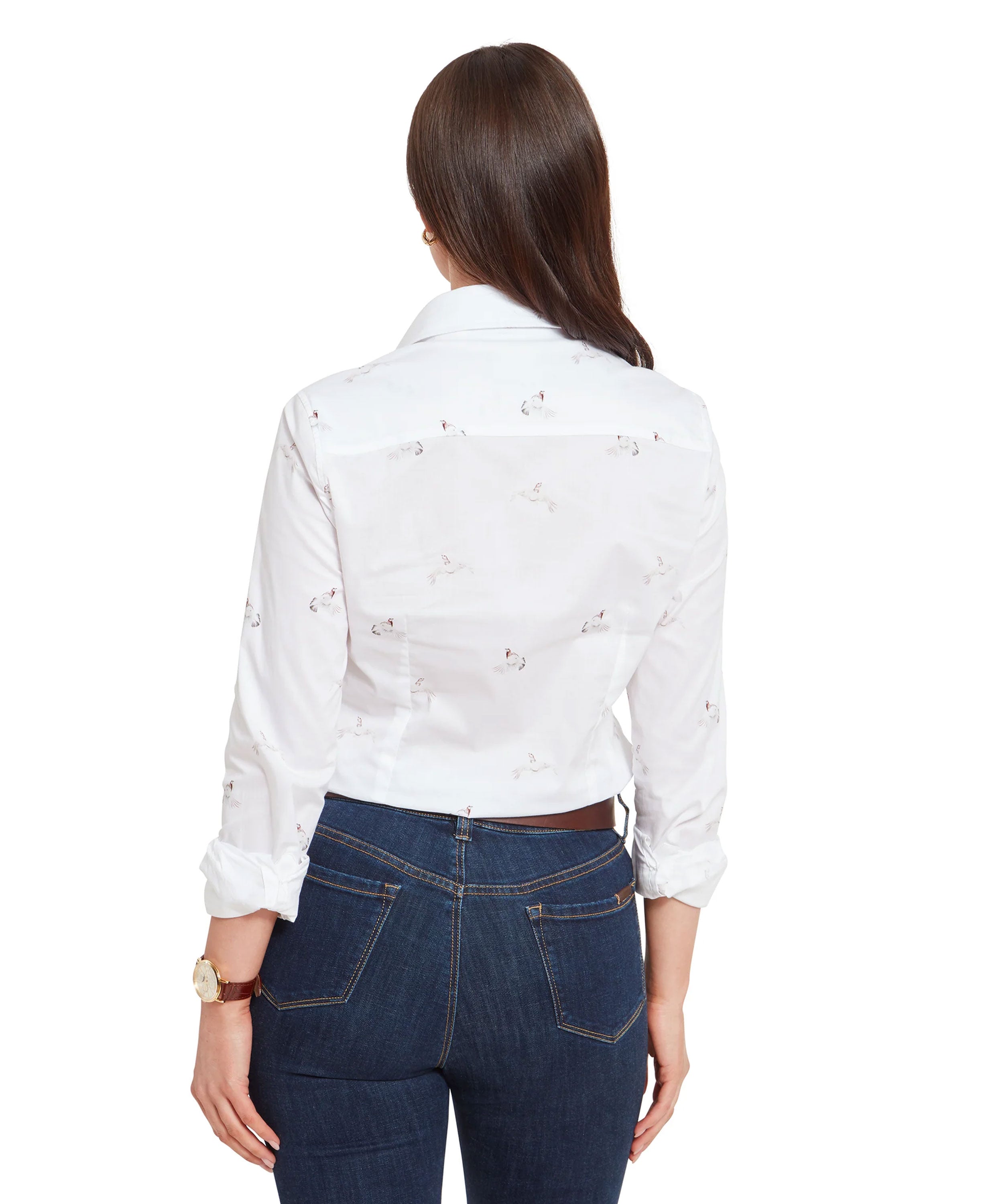 Norfolk Shirt - Ptarmigan Print