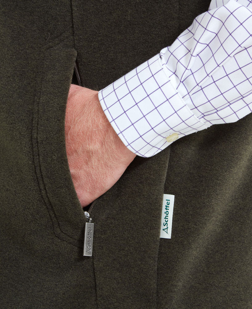 Oakham Fleece Gilet - Dark Olive