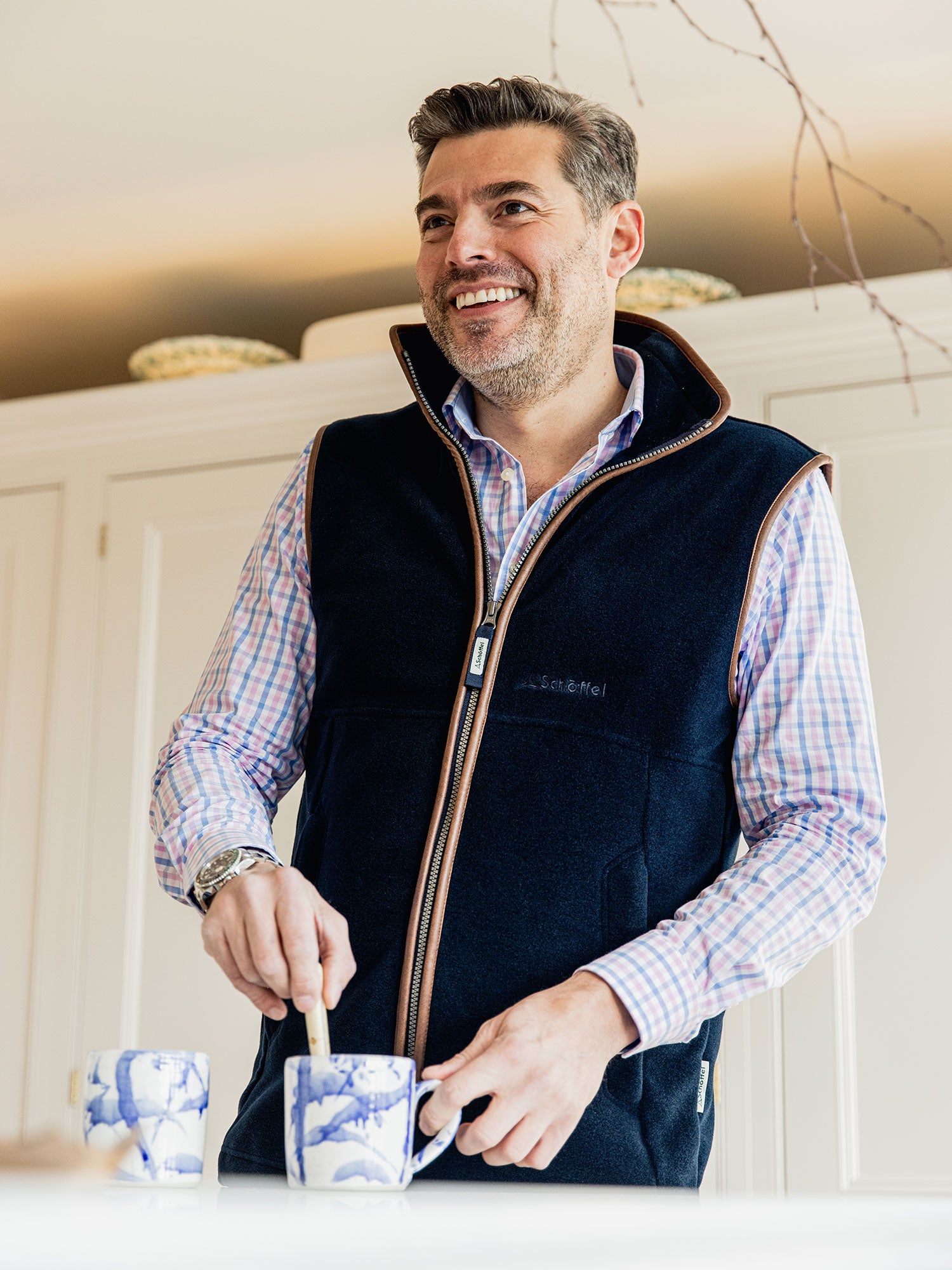 Oakham Fleece Gilet - Navy