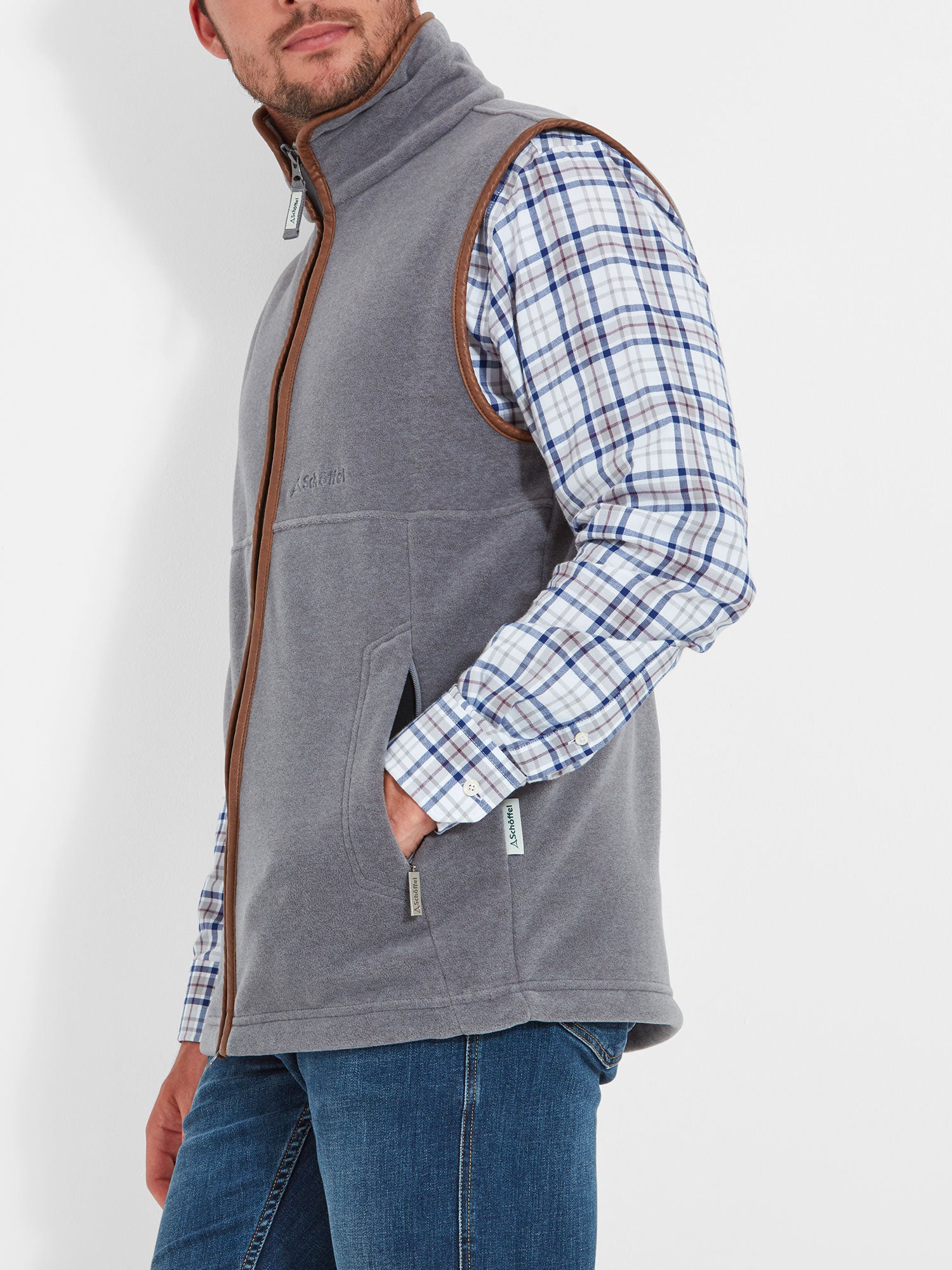 Oakham Fleece Gilet - Pewter