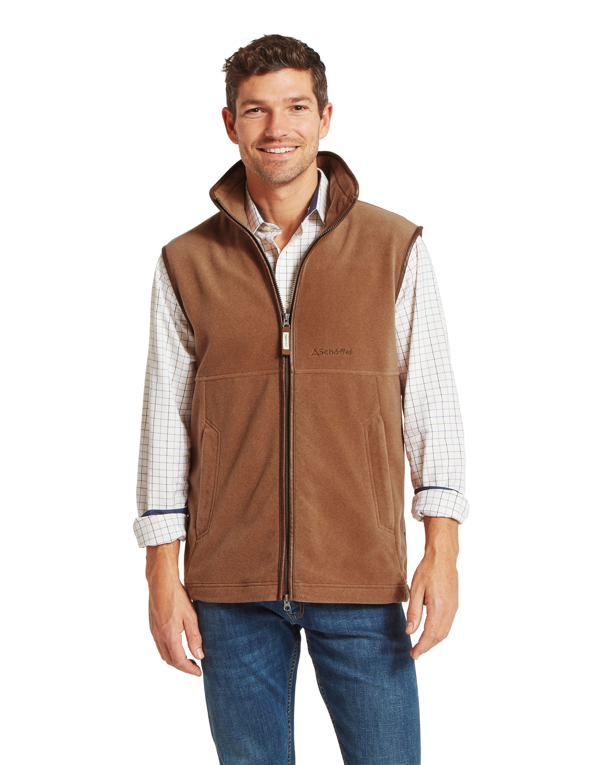 Oakham Fleece Gilet - Toffee