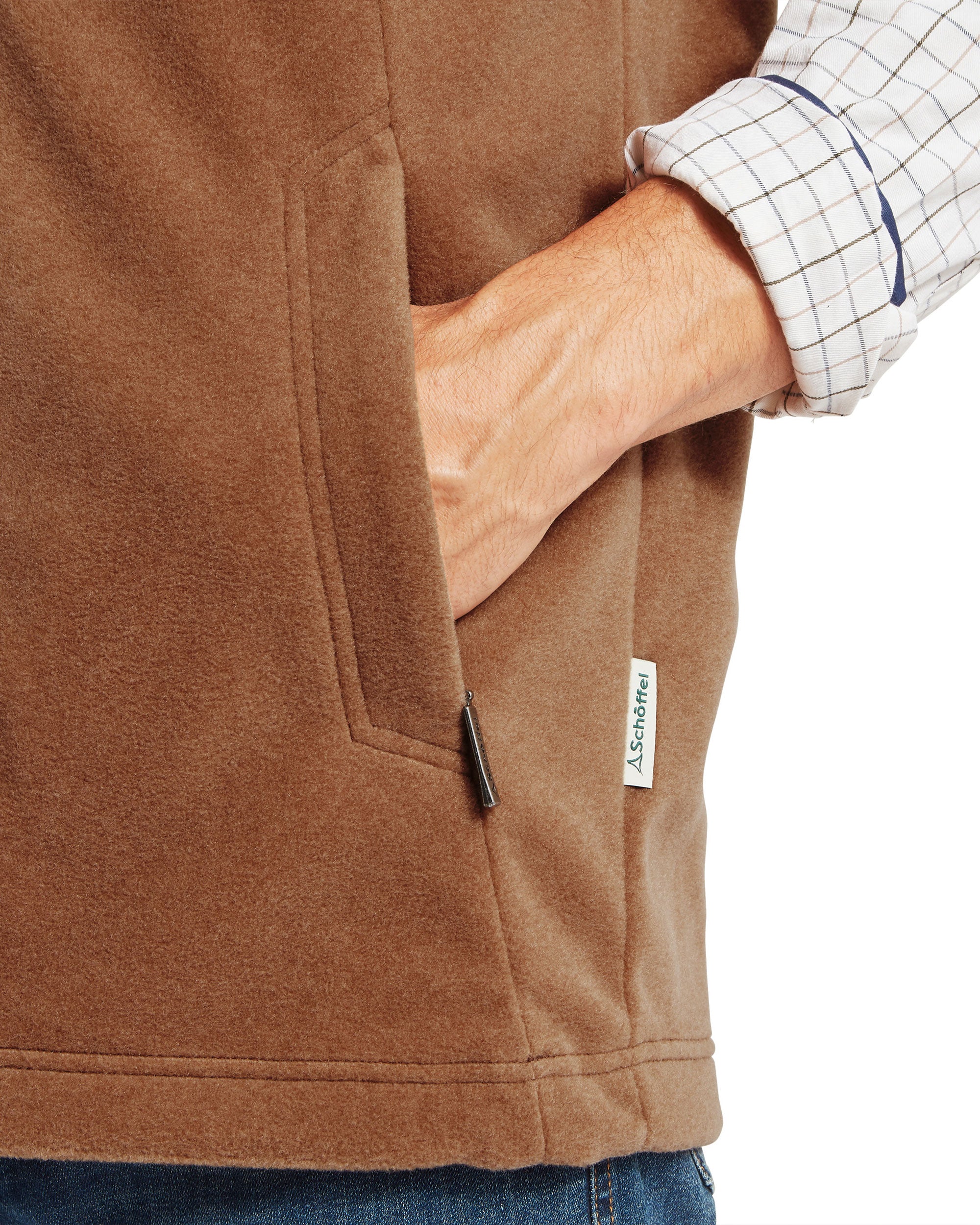 Oakham Fleece Gilet - Toffee