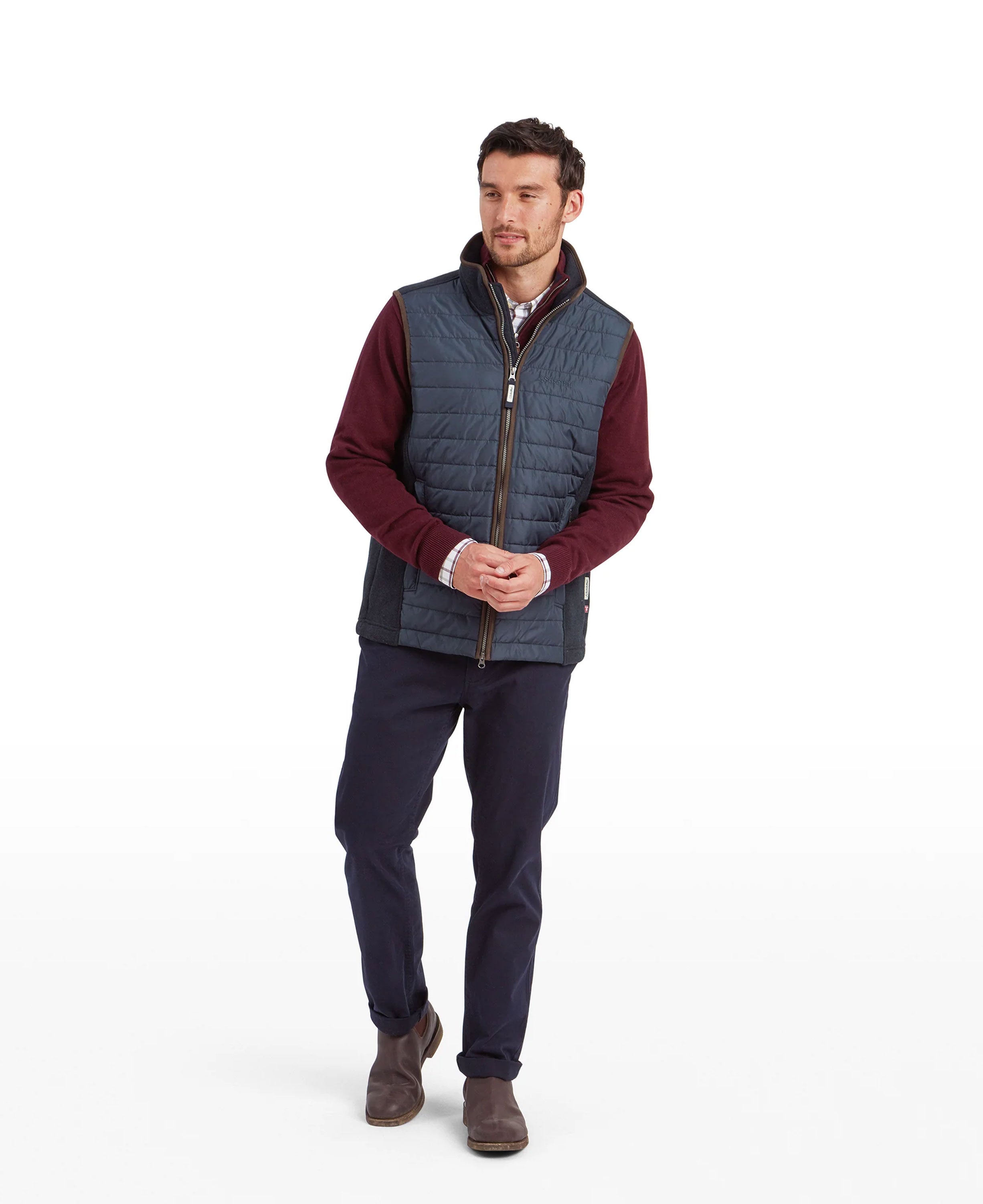 Oakham Hybrid Gilet - Petrol Blue