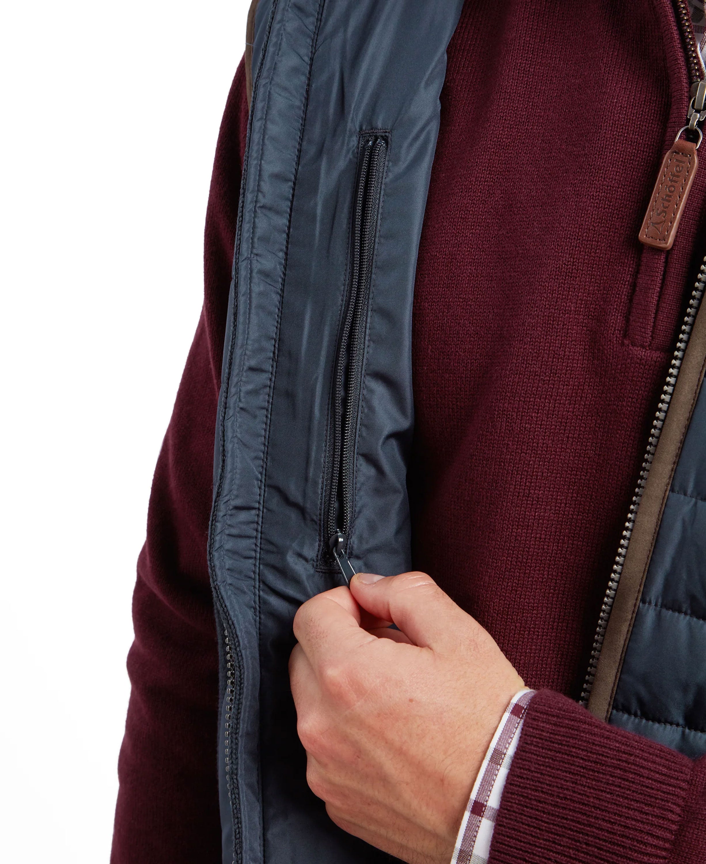 Oakham Hybrid Gilet - Petrol Blue