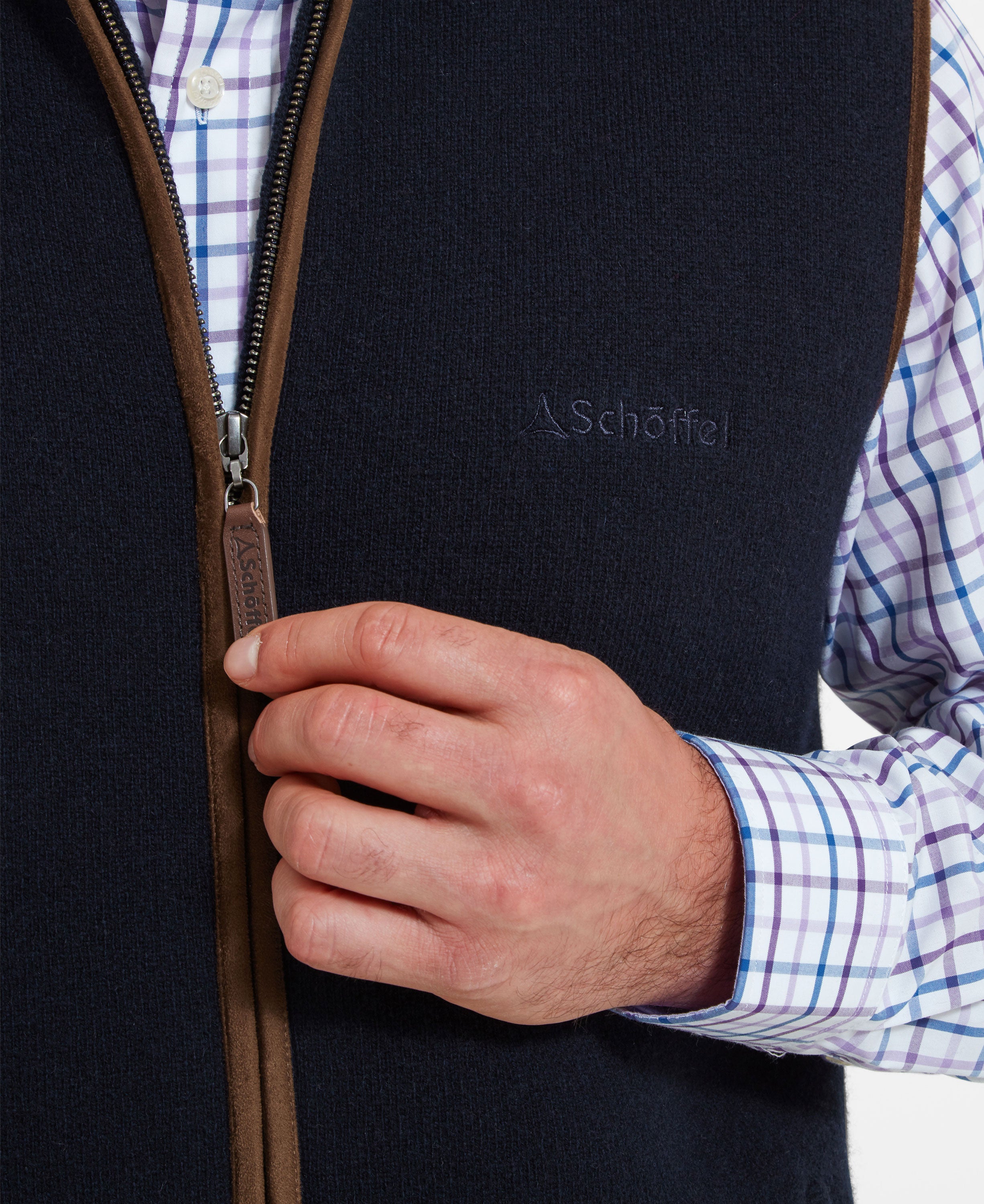 Orkney Merino Gilet - Navy