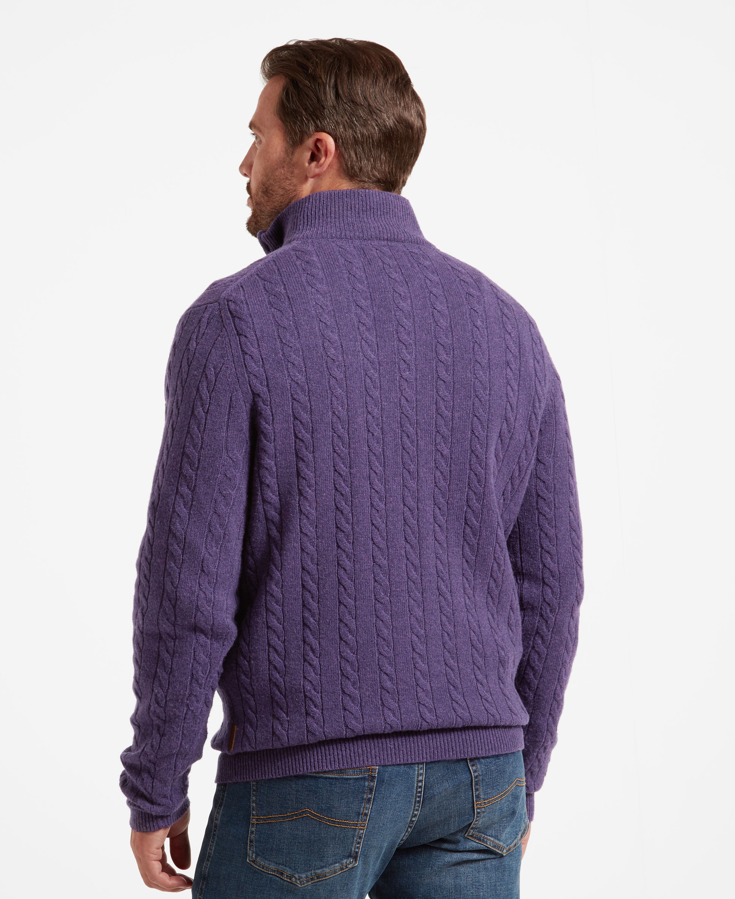 Tain Lambswool Jumper - Bramble