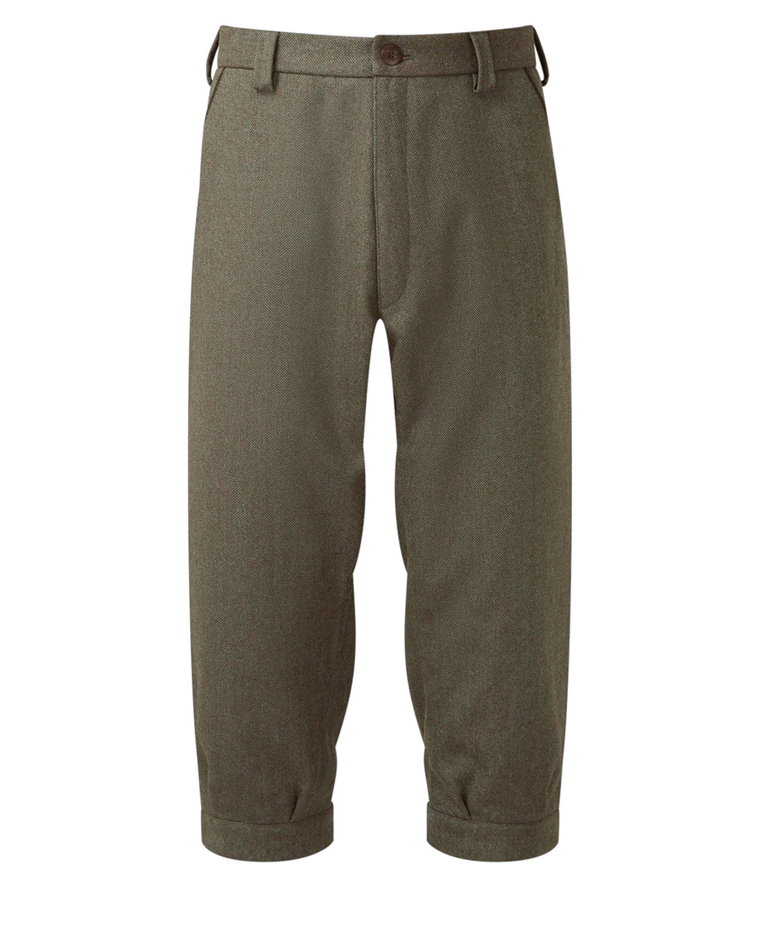 Tweed Plus Twos - Loden Green Herringbone Tweed