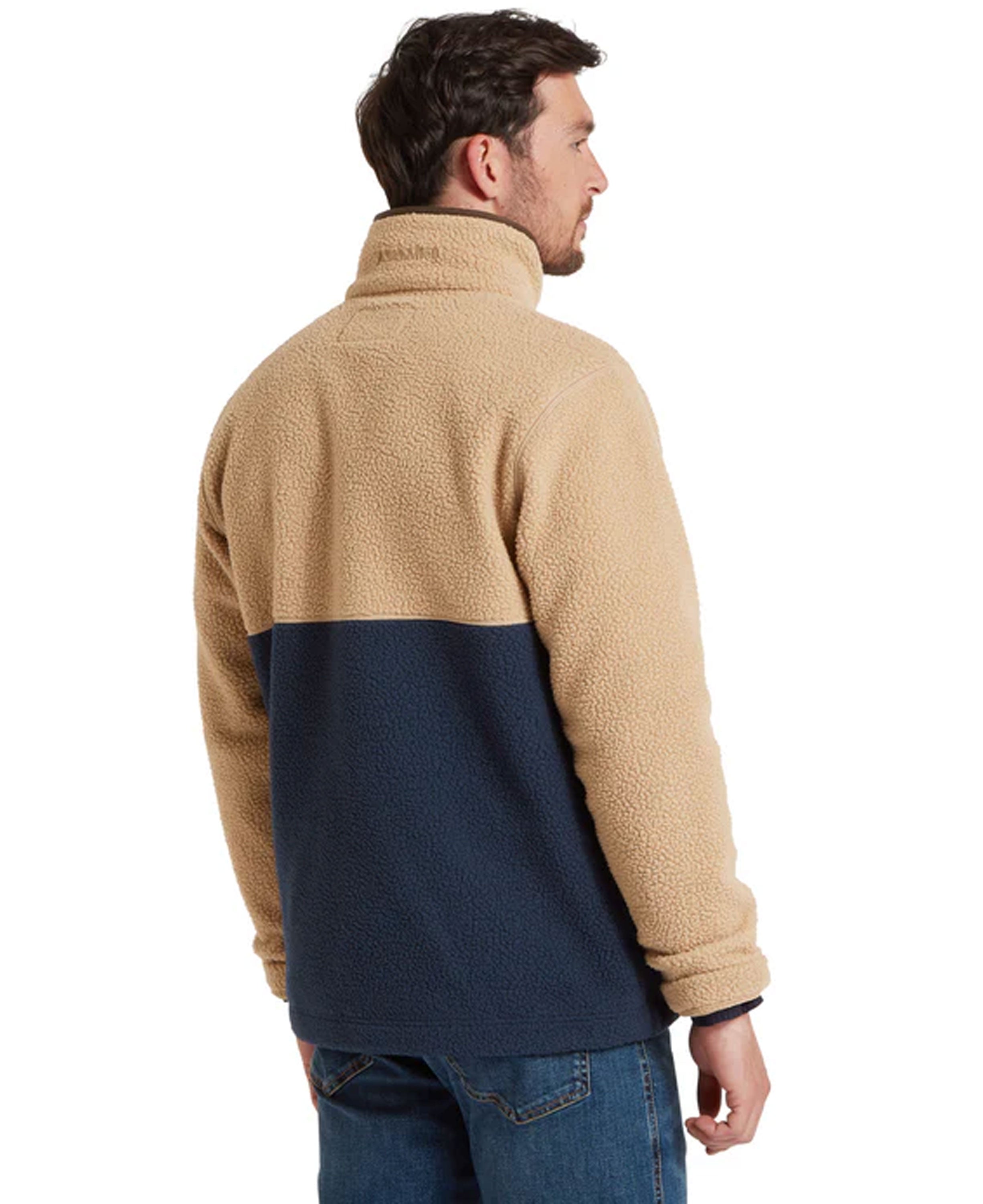 Berkeley Retro Fleece - True Navy/Tan