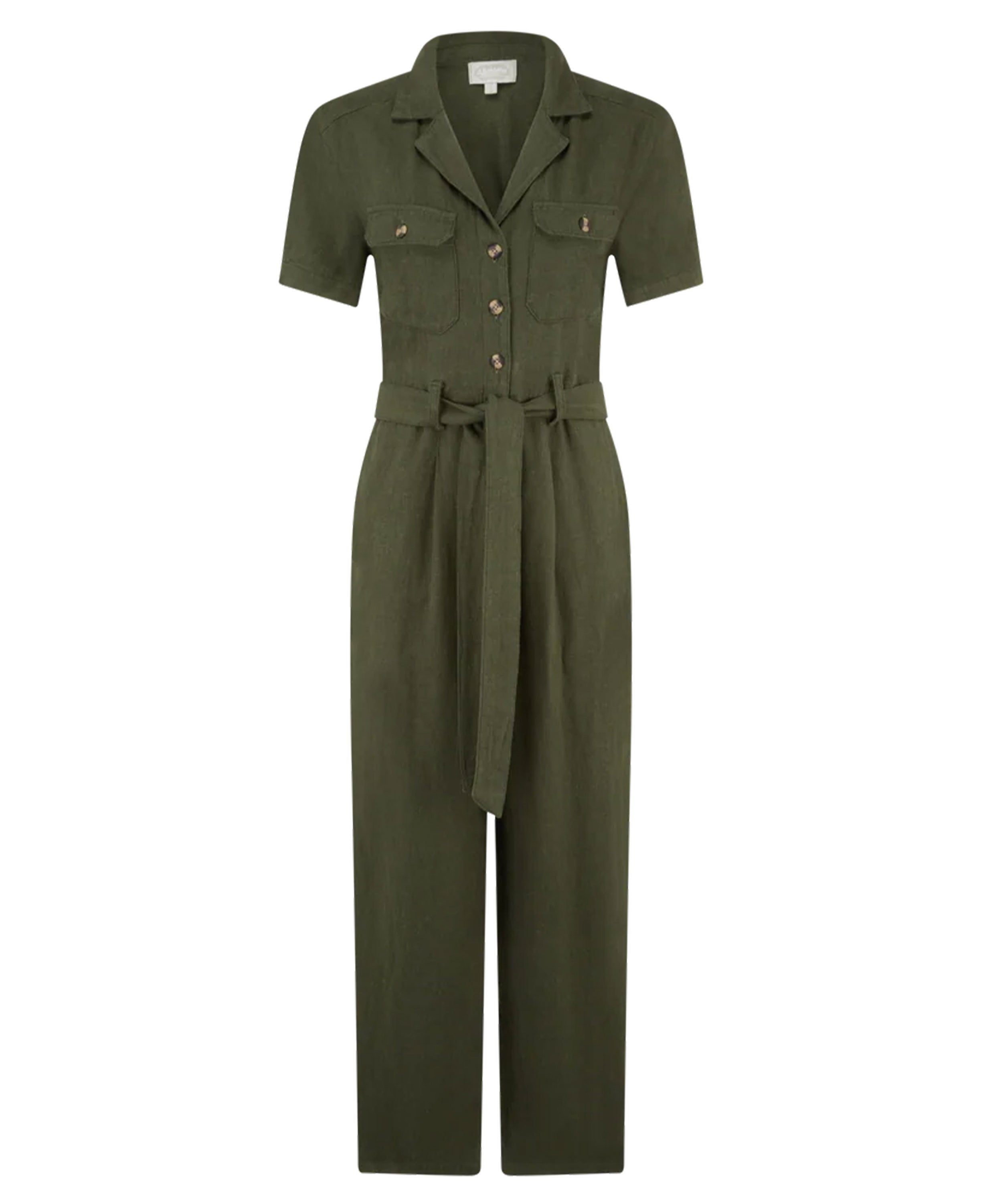 Daisy Jumpsuit - Beetle Green
