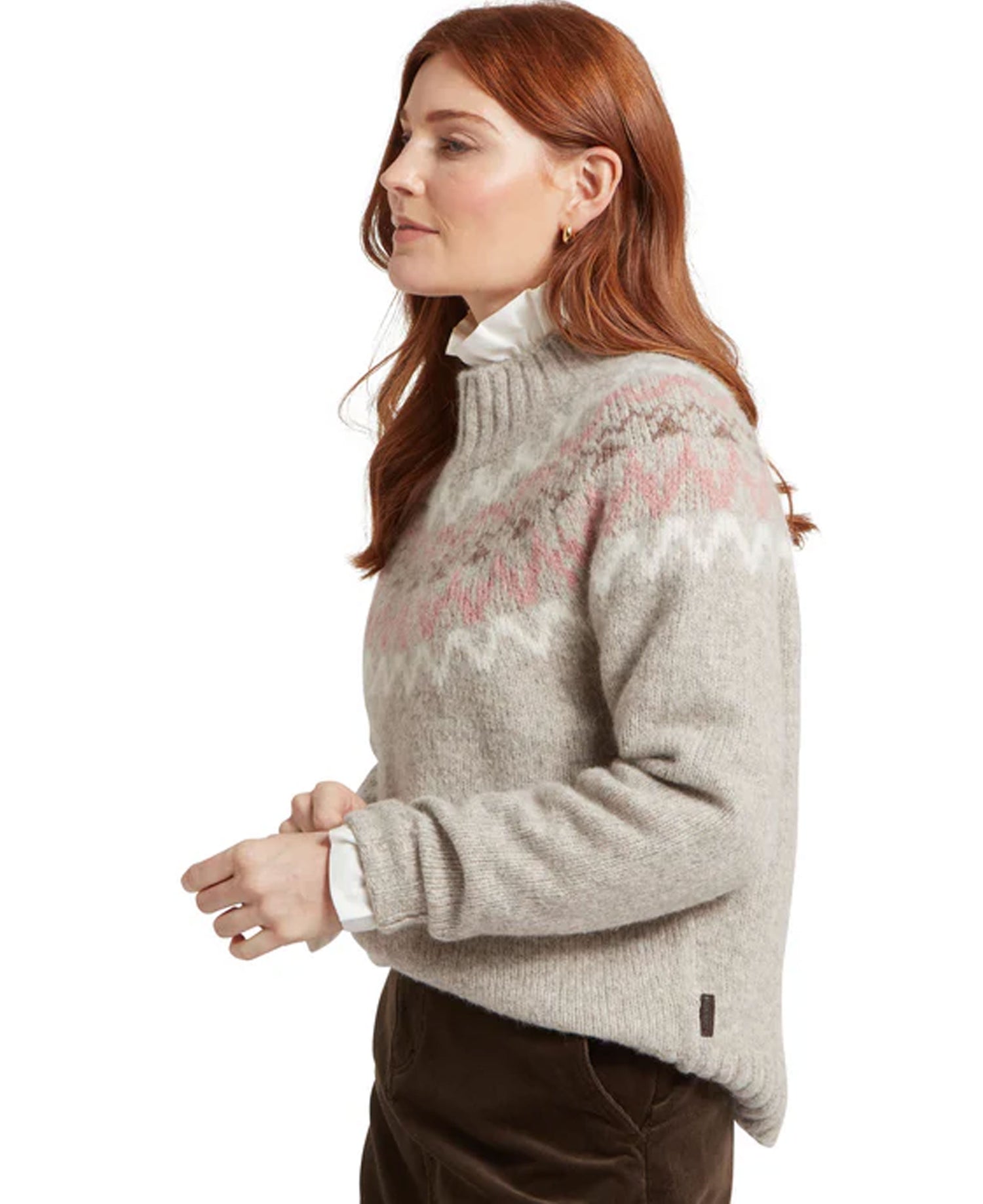 Evie Fairisle Jumper - Cobblestone
