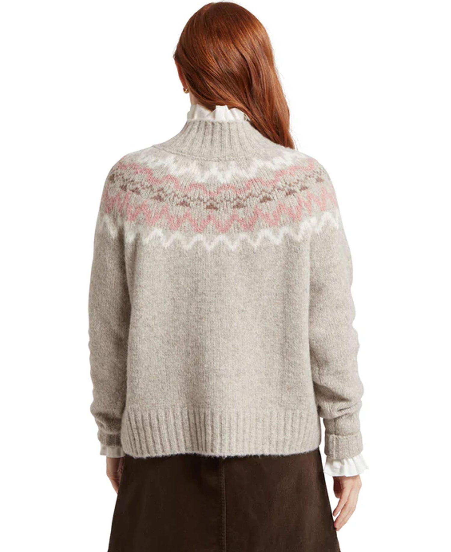 Evie Fairisle Jumper - Cobblestone