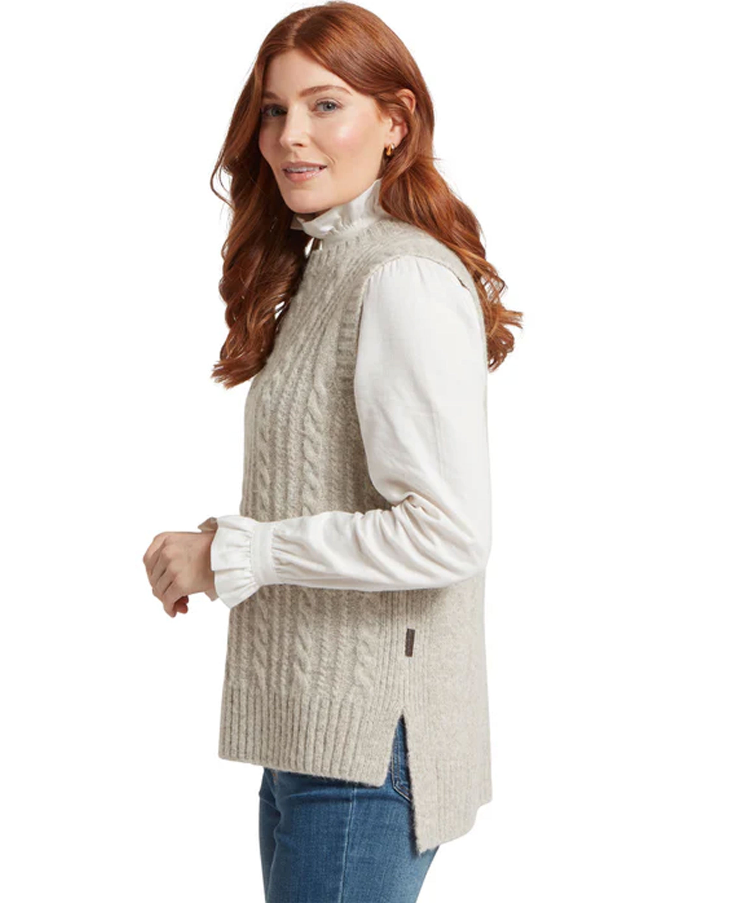 Evie Sleeveless Jumper - Cobblestone