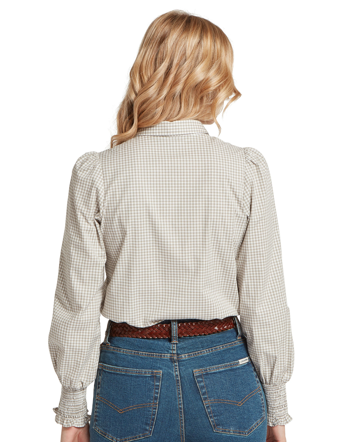 Flora Gingham Shirt - Sage Green