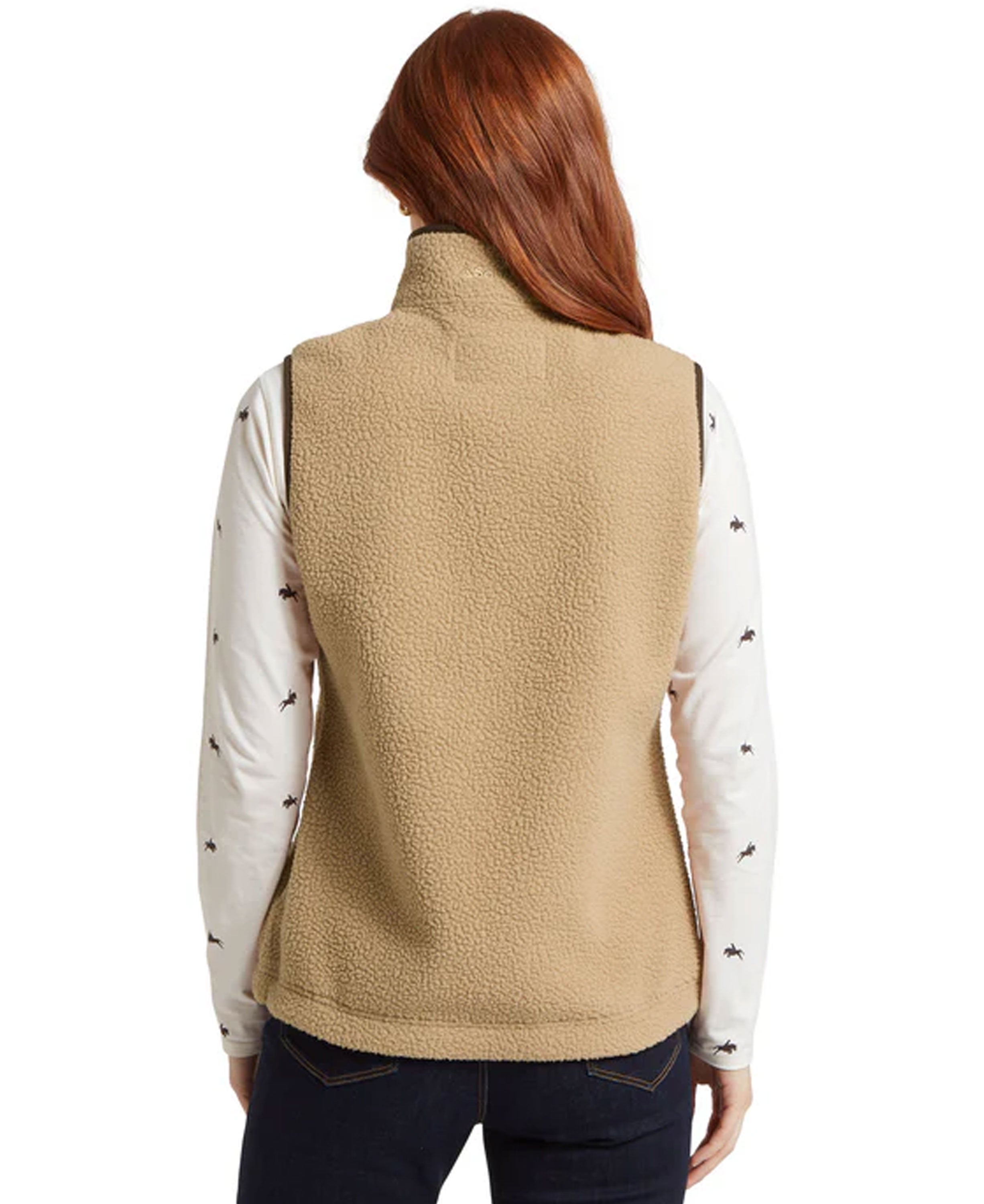 Lyndon Retro Fleece Gilet - Tan