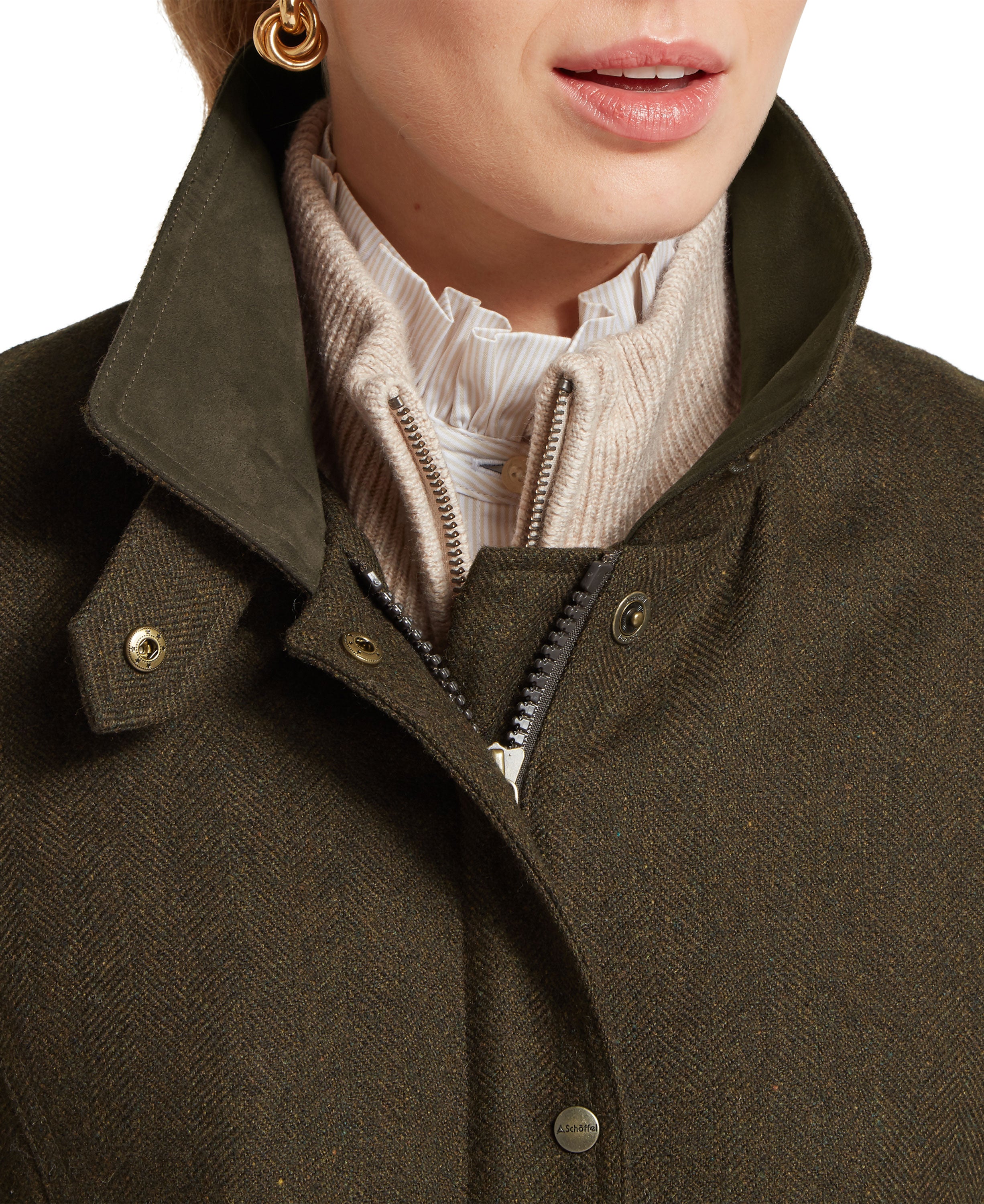 Murra Tweed Coat - Dark Loden Herr Tweed