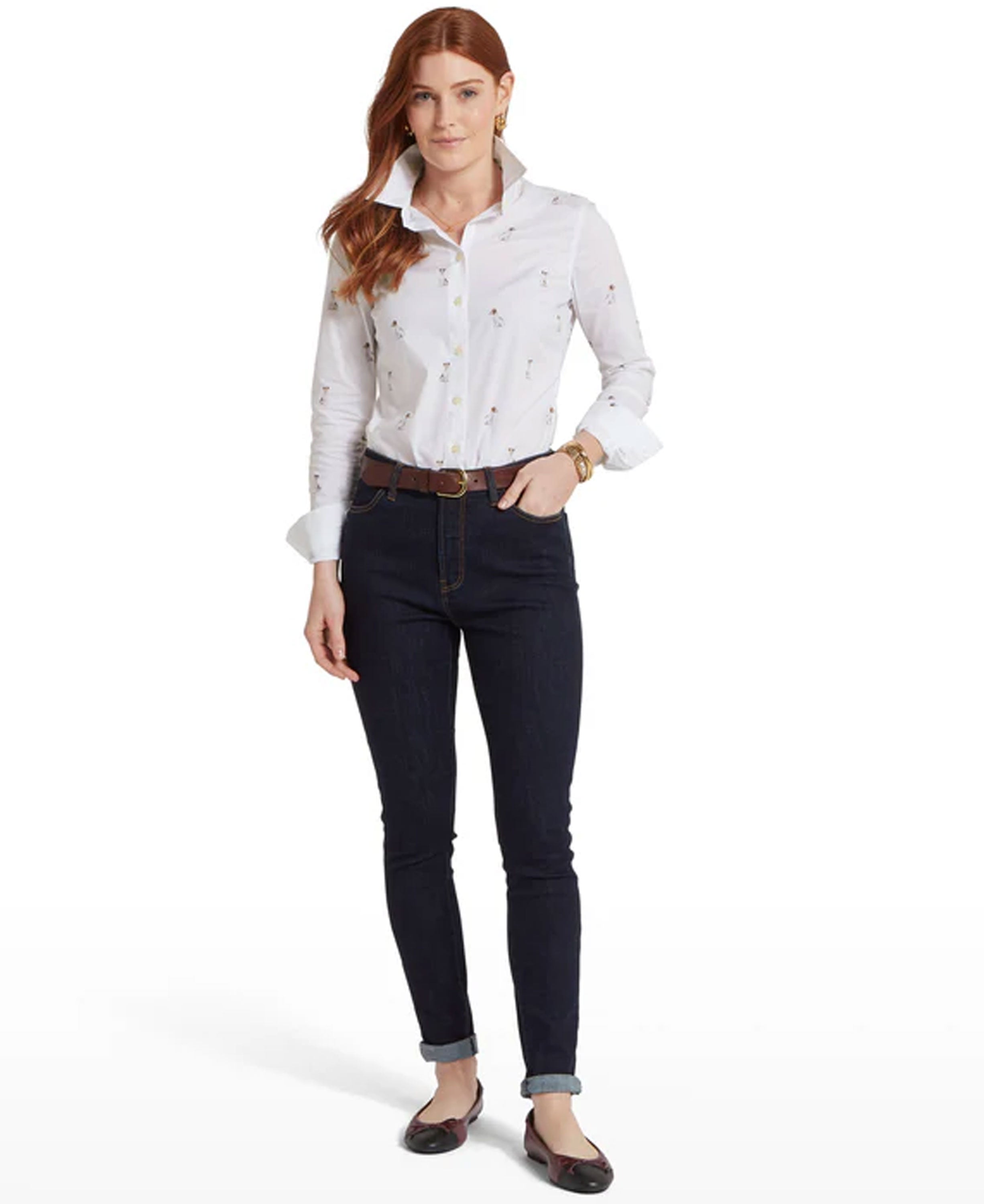 Norfolk Shirt - Jack Russel Print