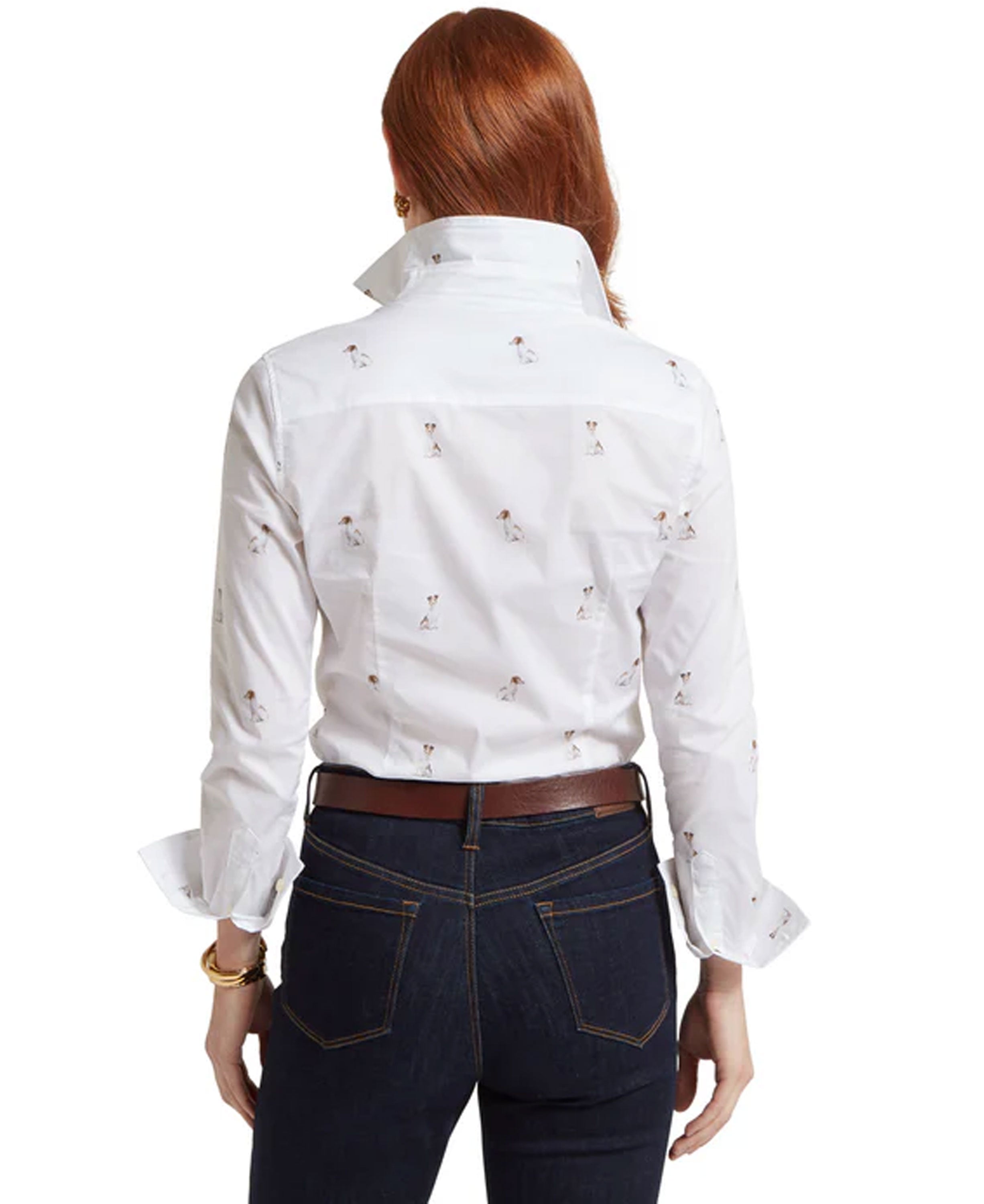 Norfolk Shirt - Jack Russel Print